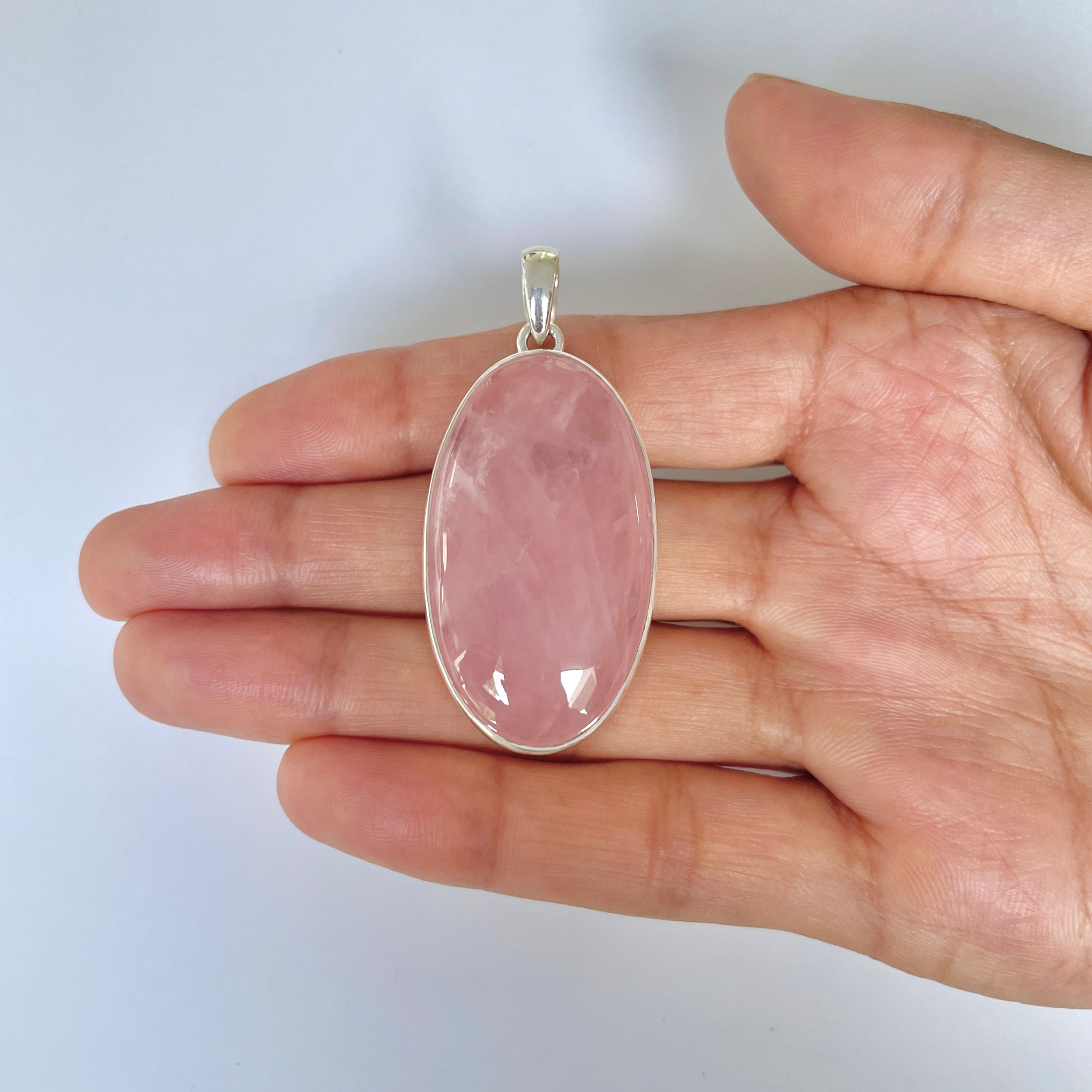 Rose Quartz Pendant-(RSQ-1-9)