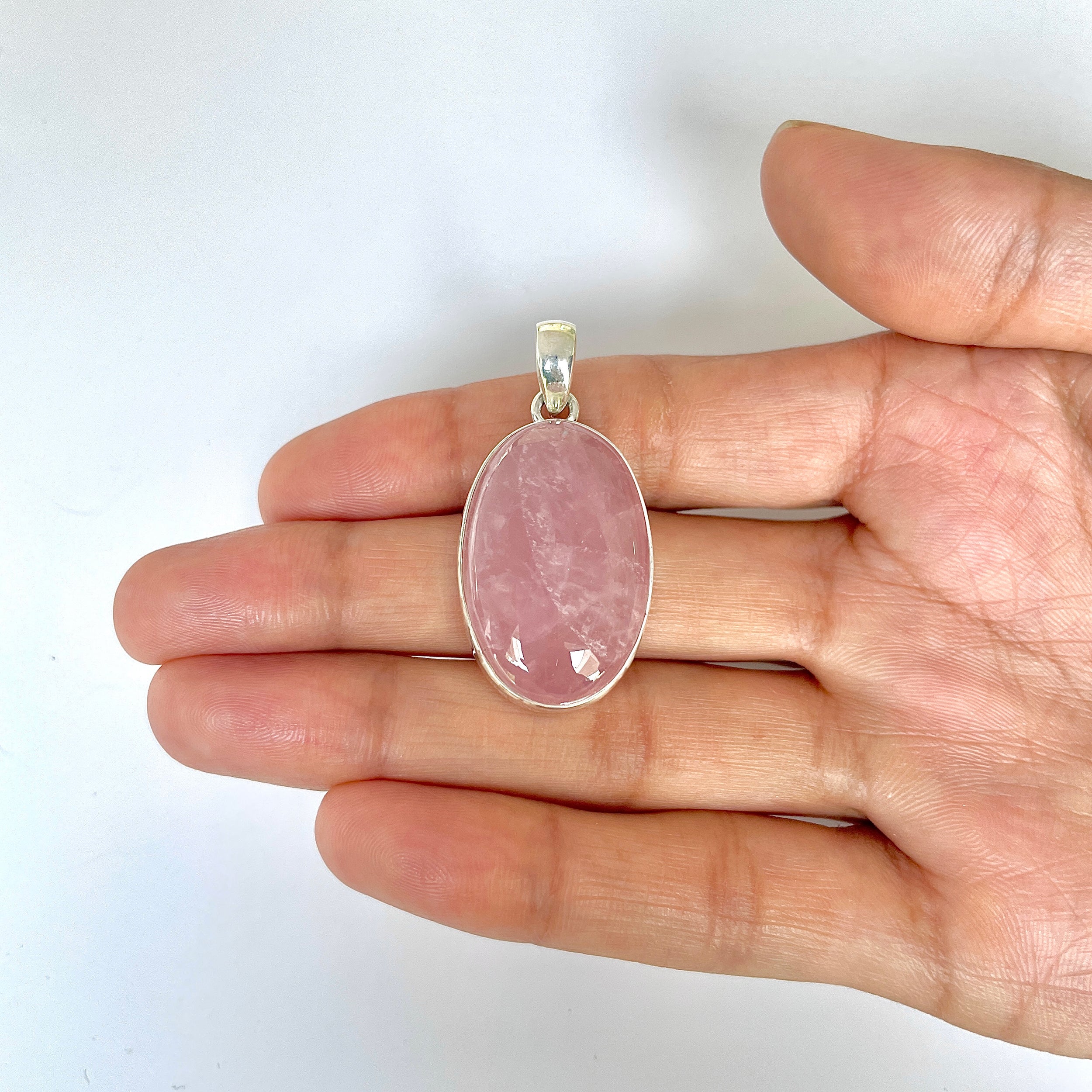 Rose Quartz Pendant-(RSQ-1-92)