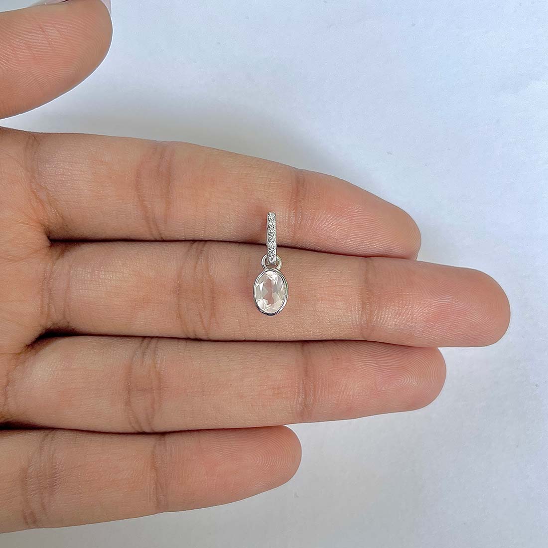 Rose Quartz Pendant-(RSQ-RDP-780)