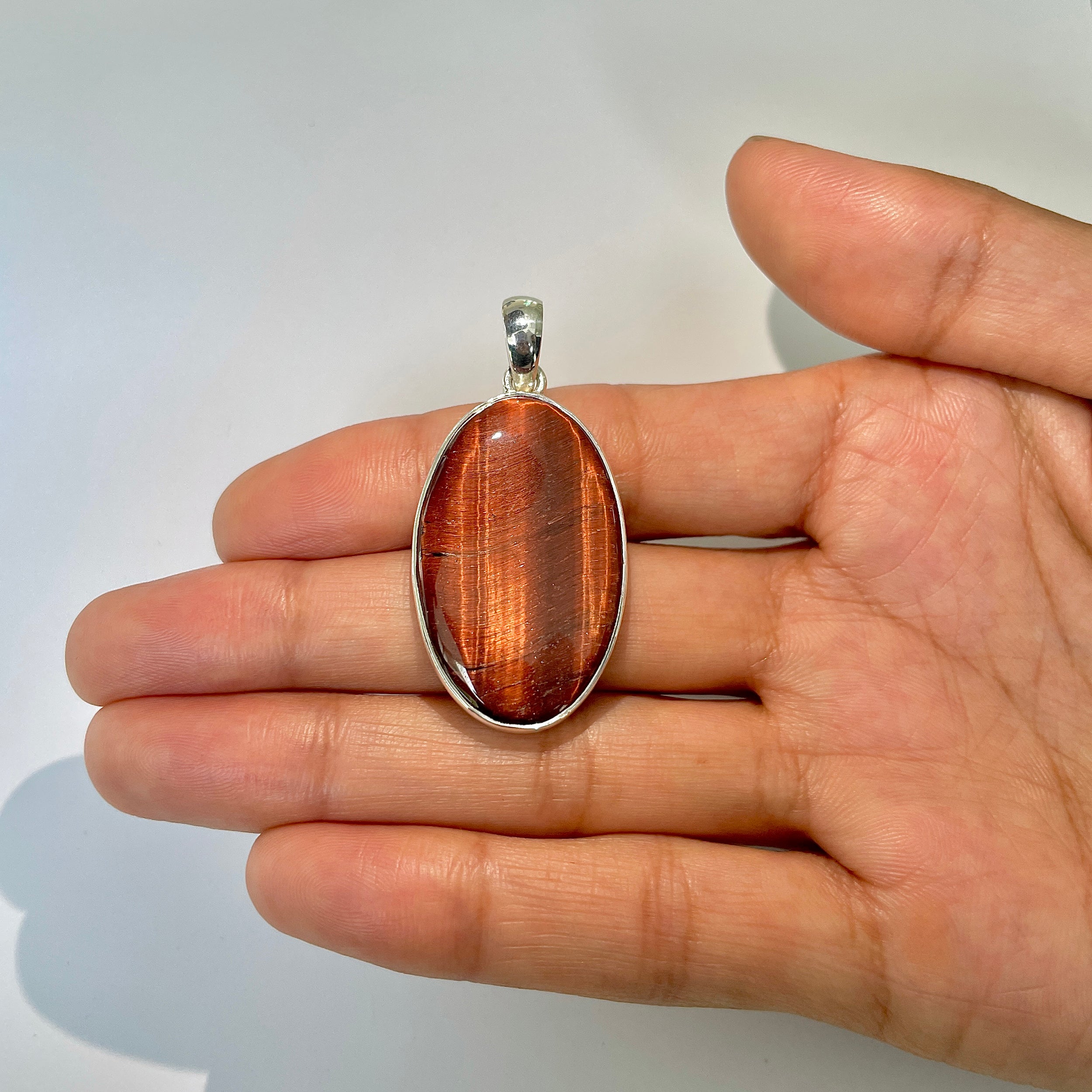 Red Tiger Eye Pendant-(RTE-1-14)