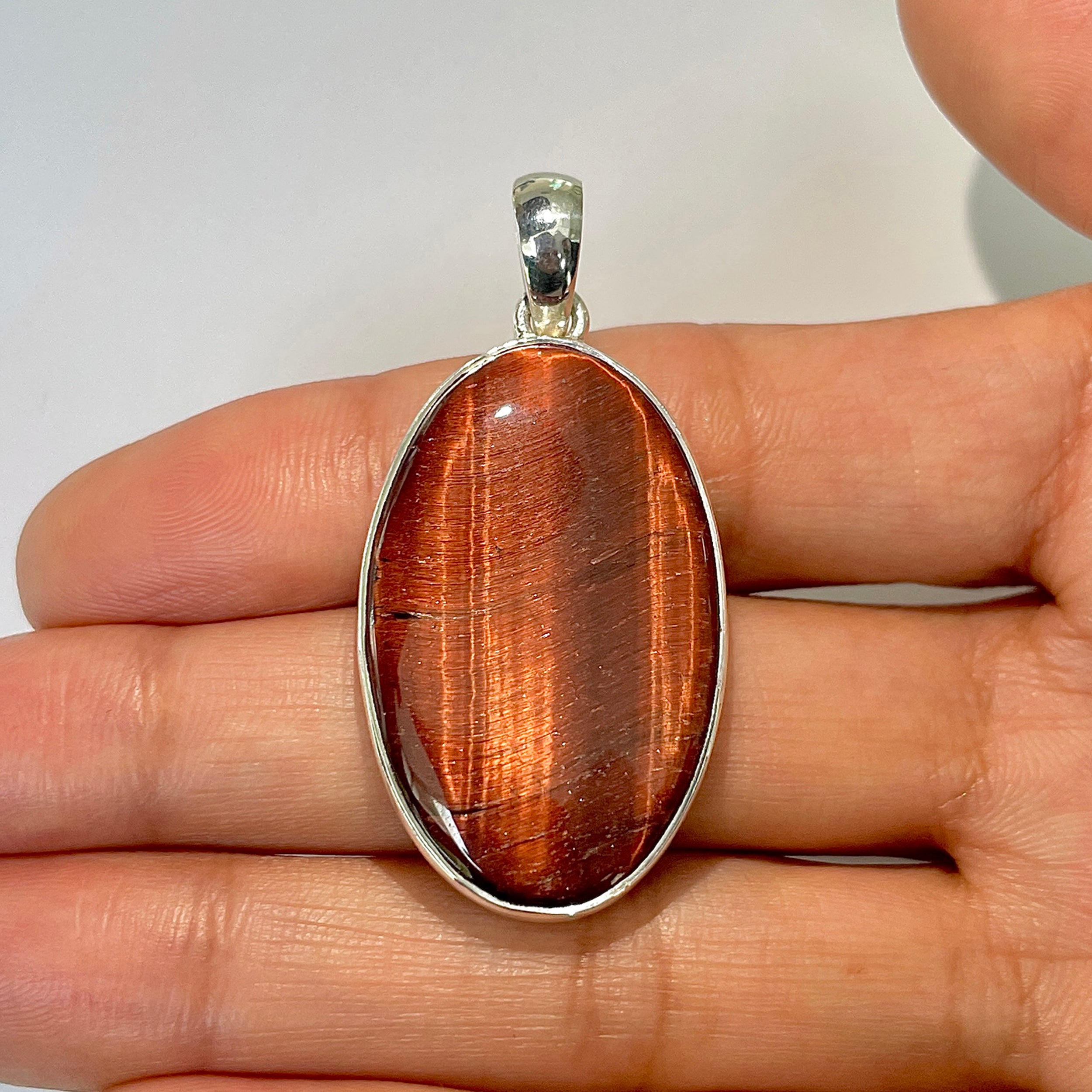 Red Tiger Eye Pendant-(RTE-1-14)