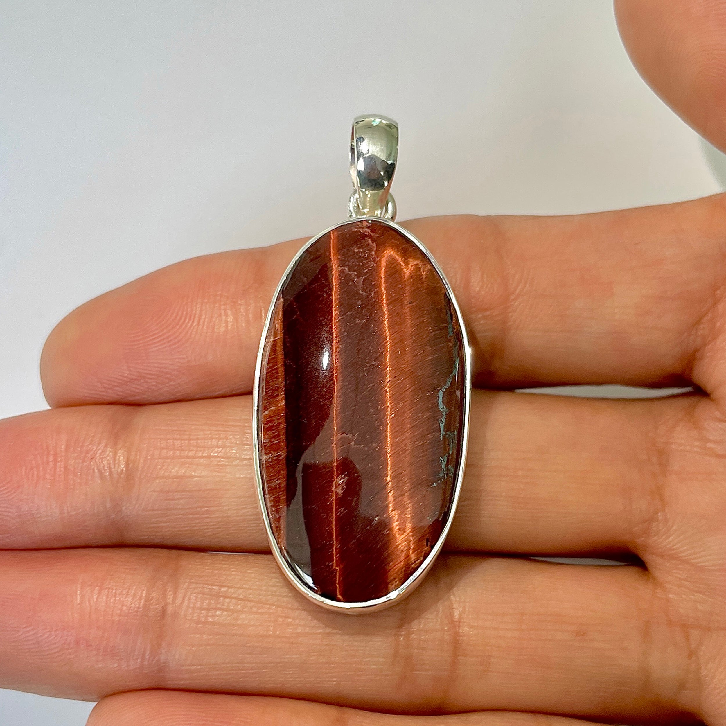 Red Tiger Eye Pendant-(RTE-1-15)