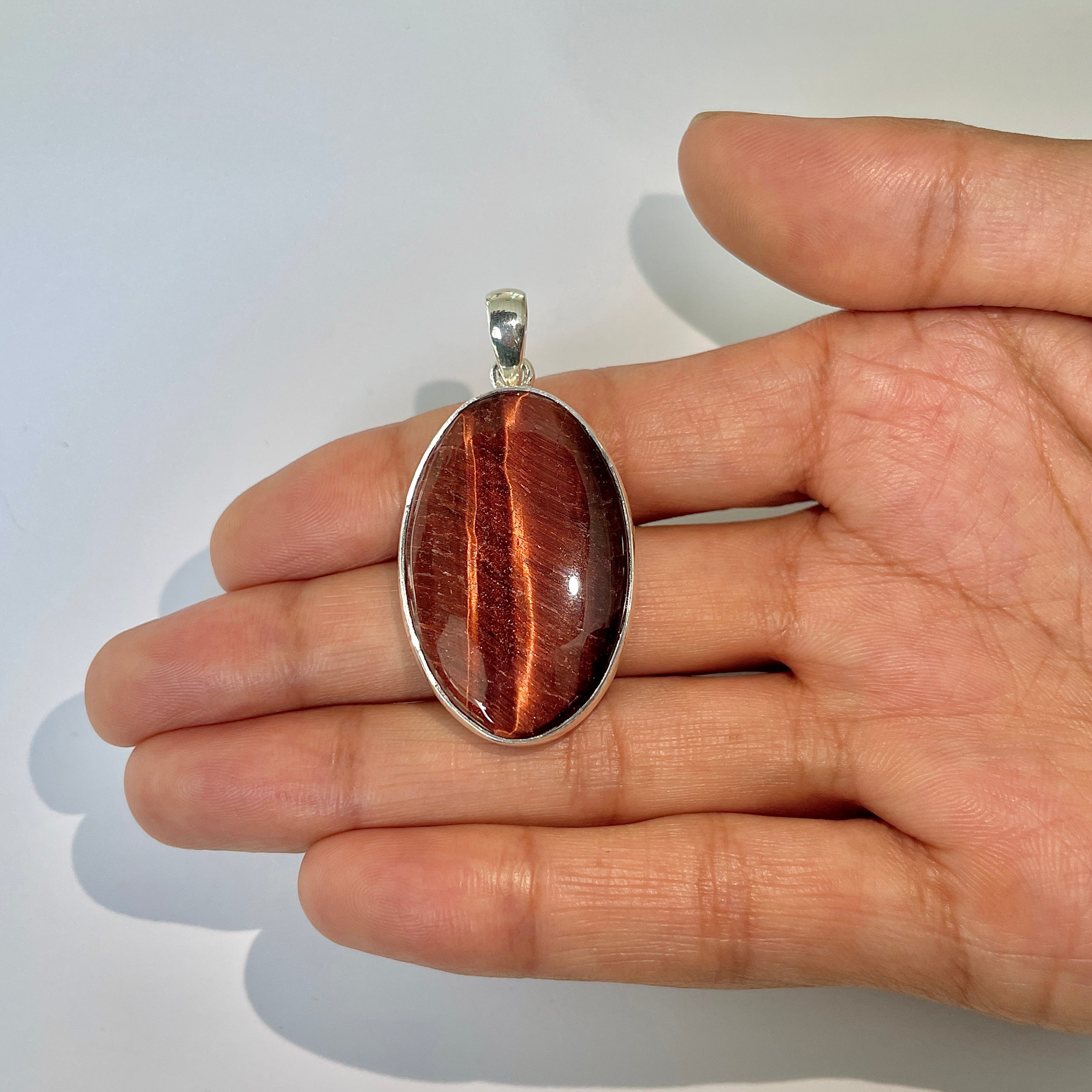 Red Tiger Eye Pendant-(RTE-1-17)