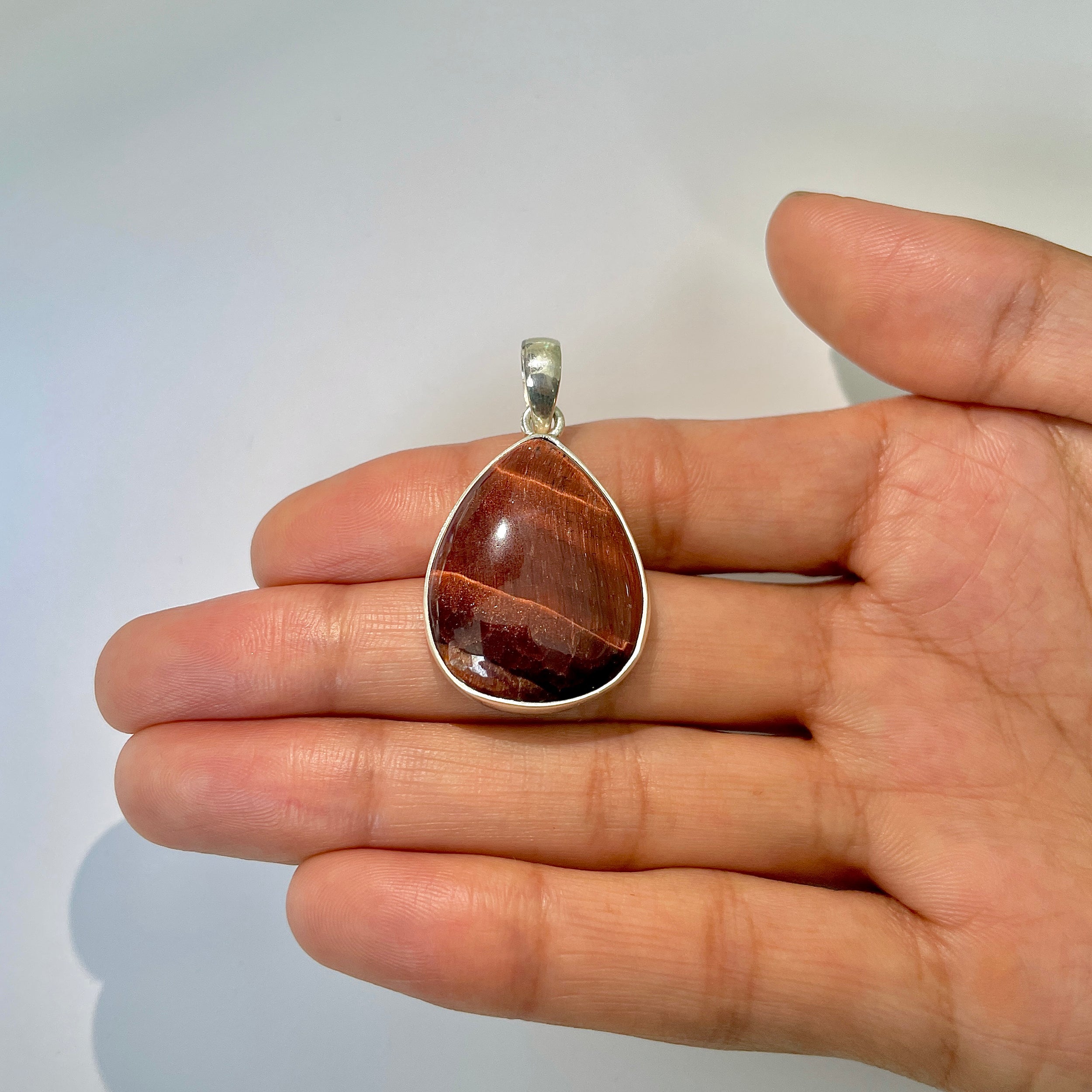 Red Tiger Eye Pendant-(RTE-1-19)