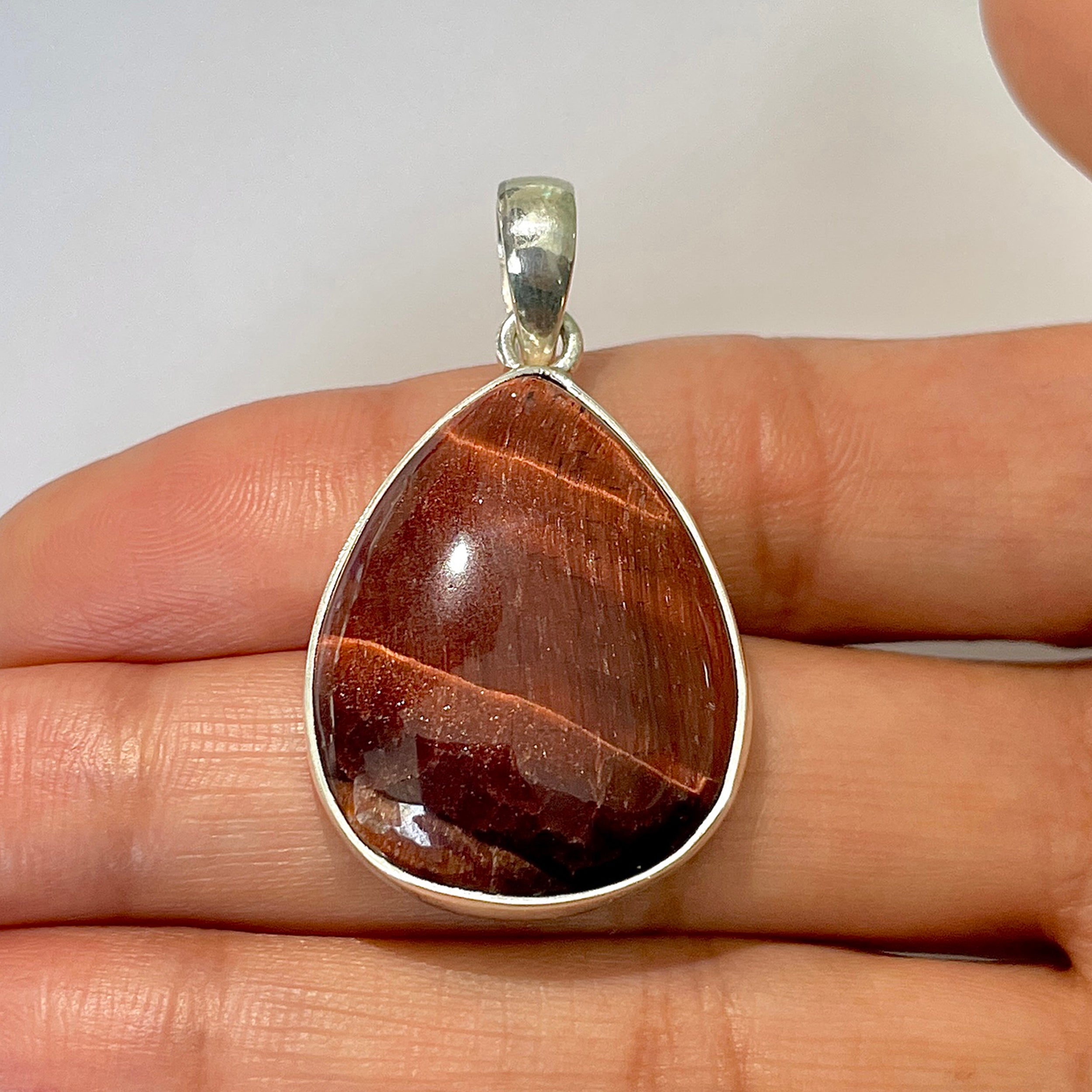 Red Tiger Eye Pendant-(RTE-1-19)