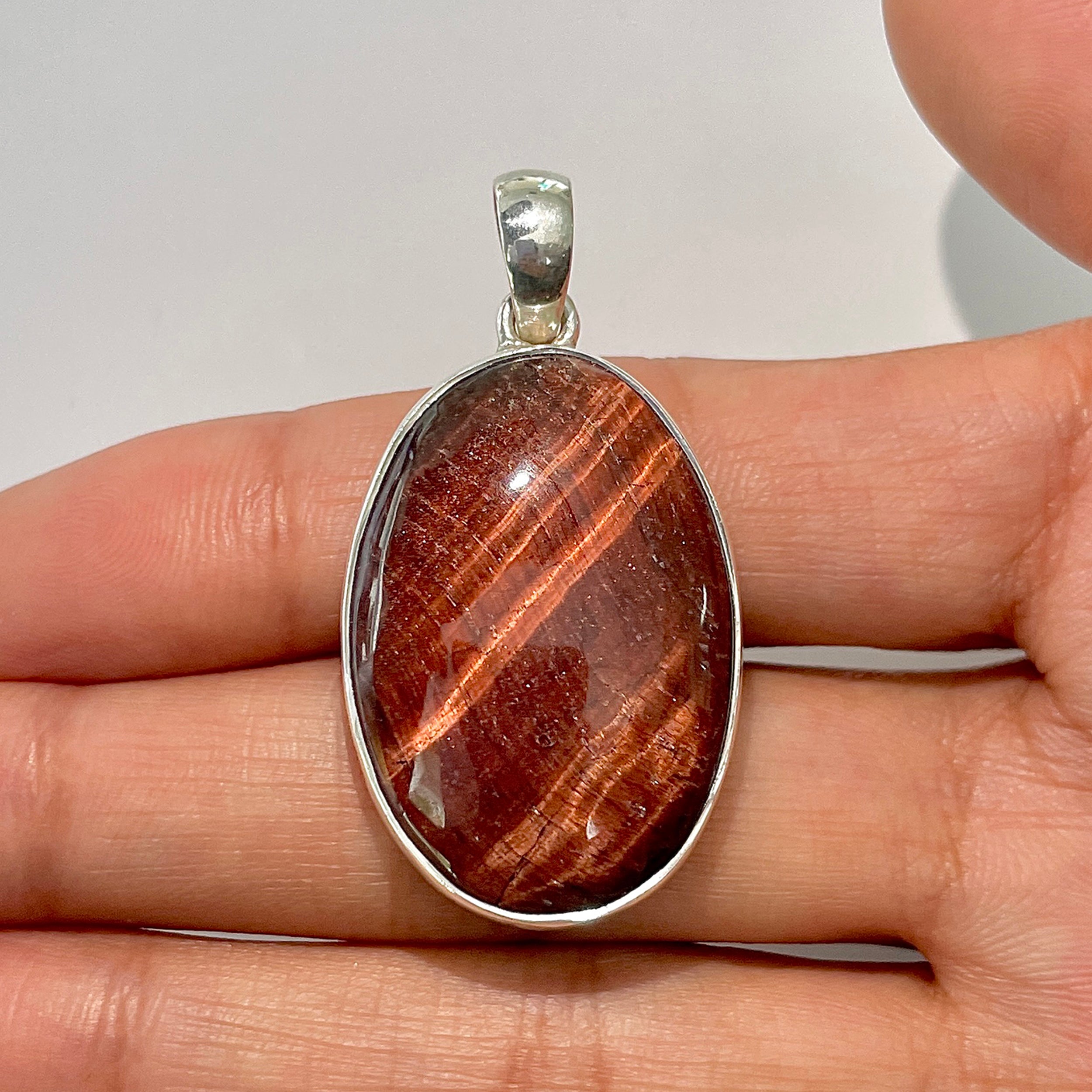 Red Tiger Eye Pendant-(RTE-1-2)