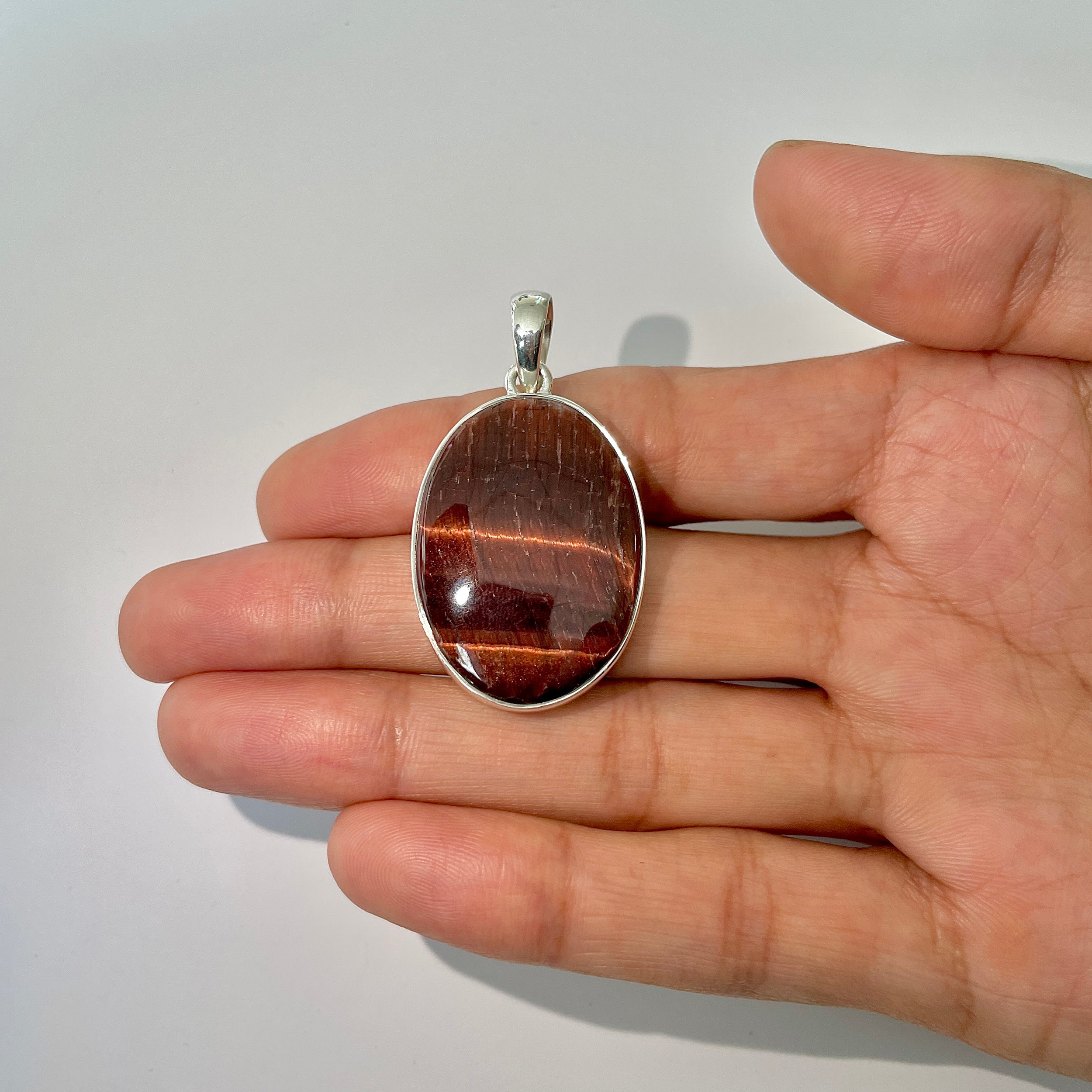Red Tiger Eye Pendant-(RTE-1-20)