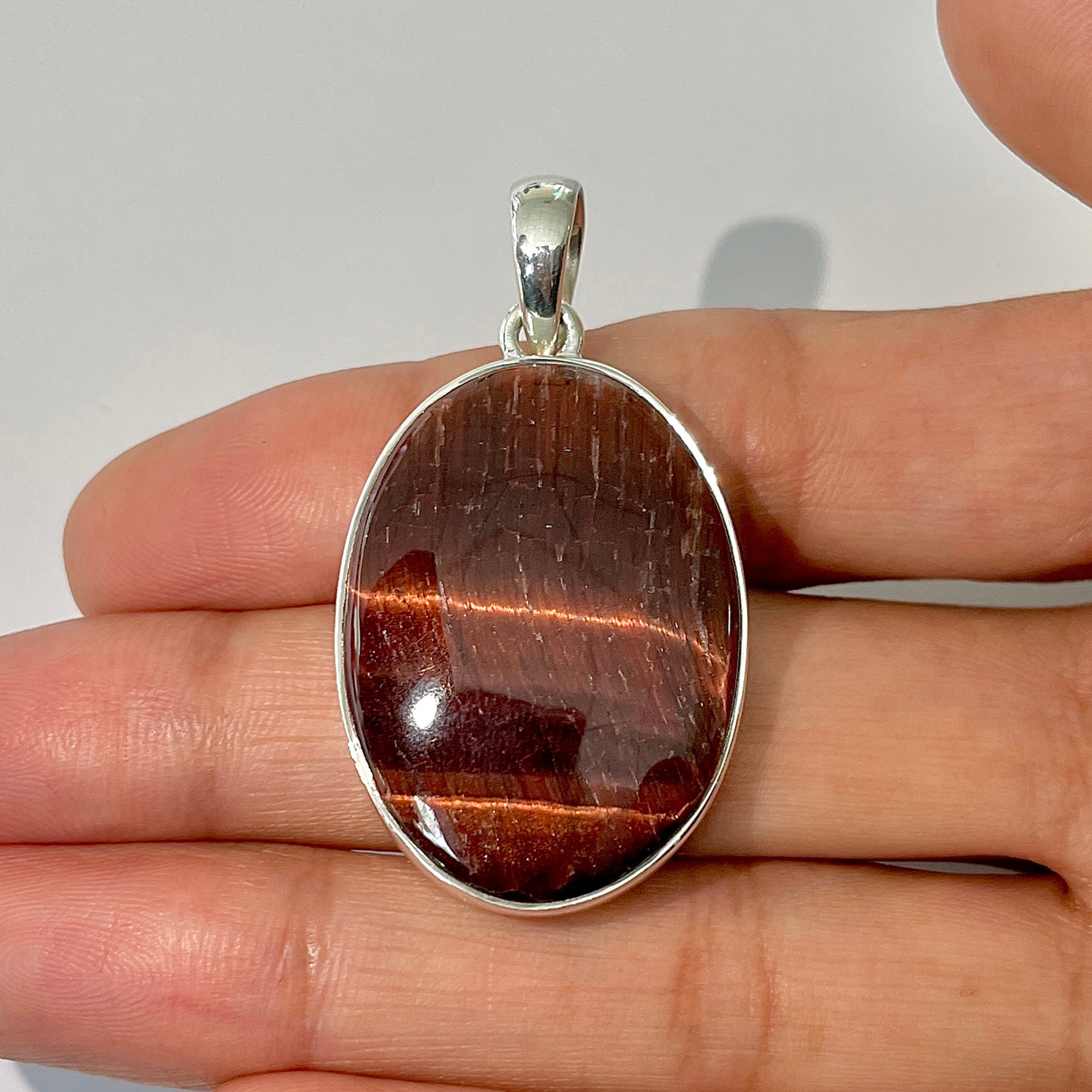 Red Tiger Eye Pendant-(RTE-1-20)