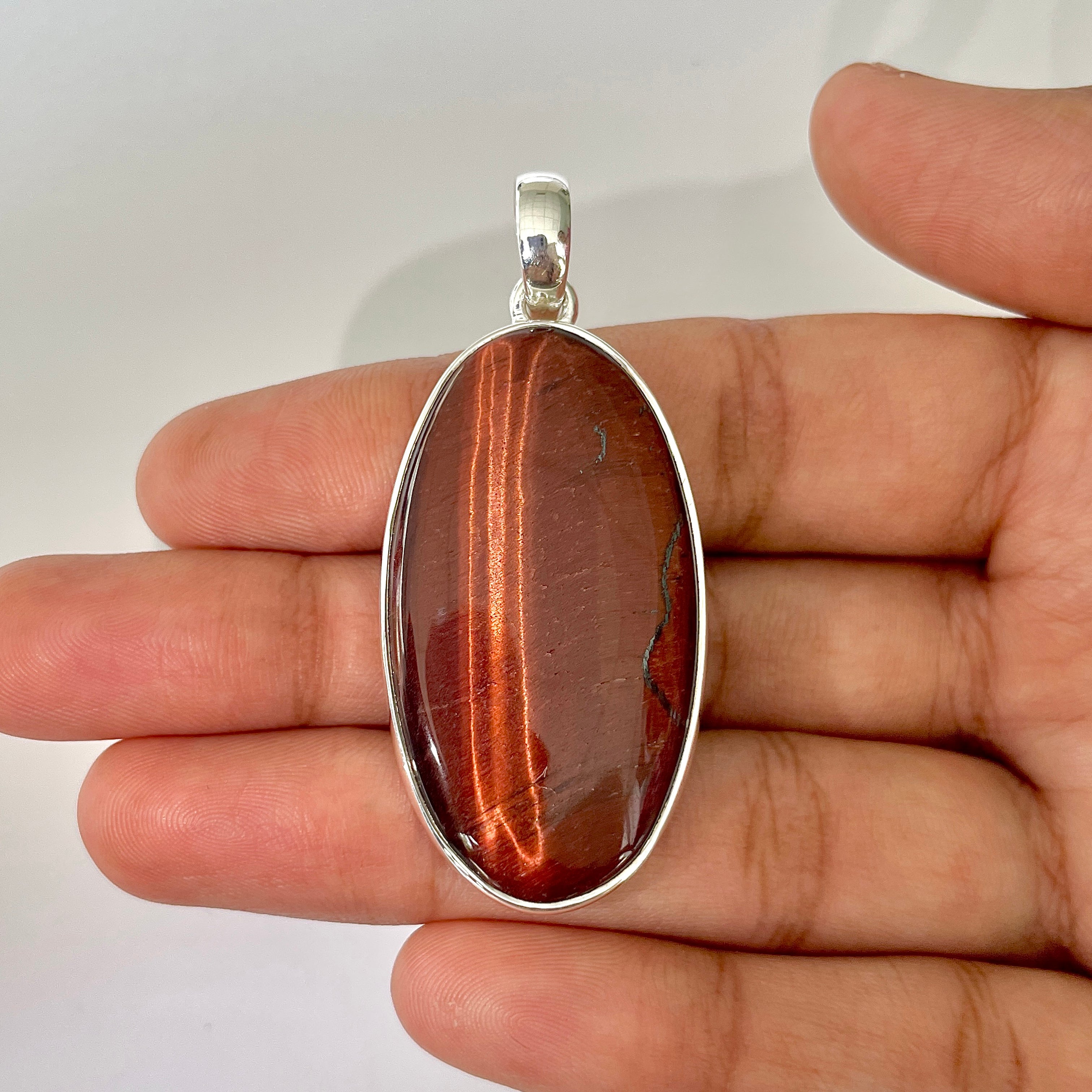 Red Tiger Eye Pendant-(RTE-1-25)