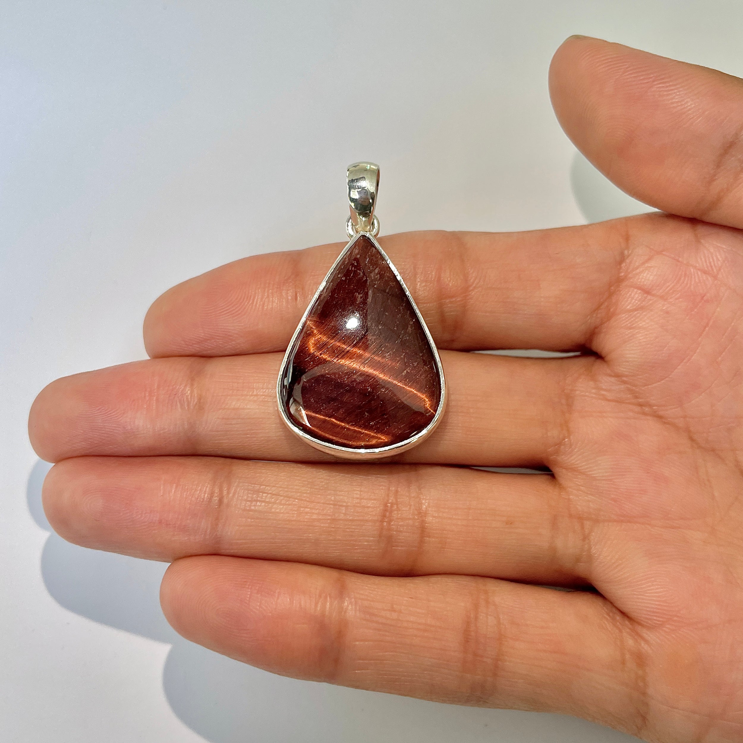 Red Tiger Eye Pendant-(RTE-1-4)