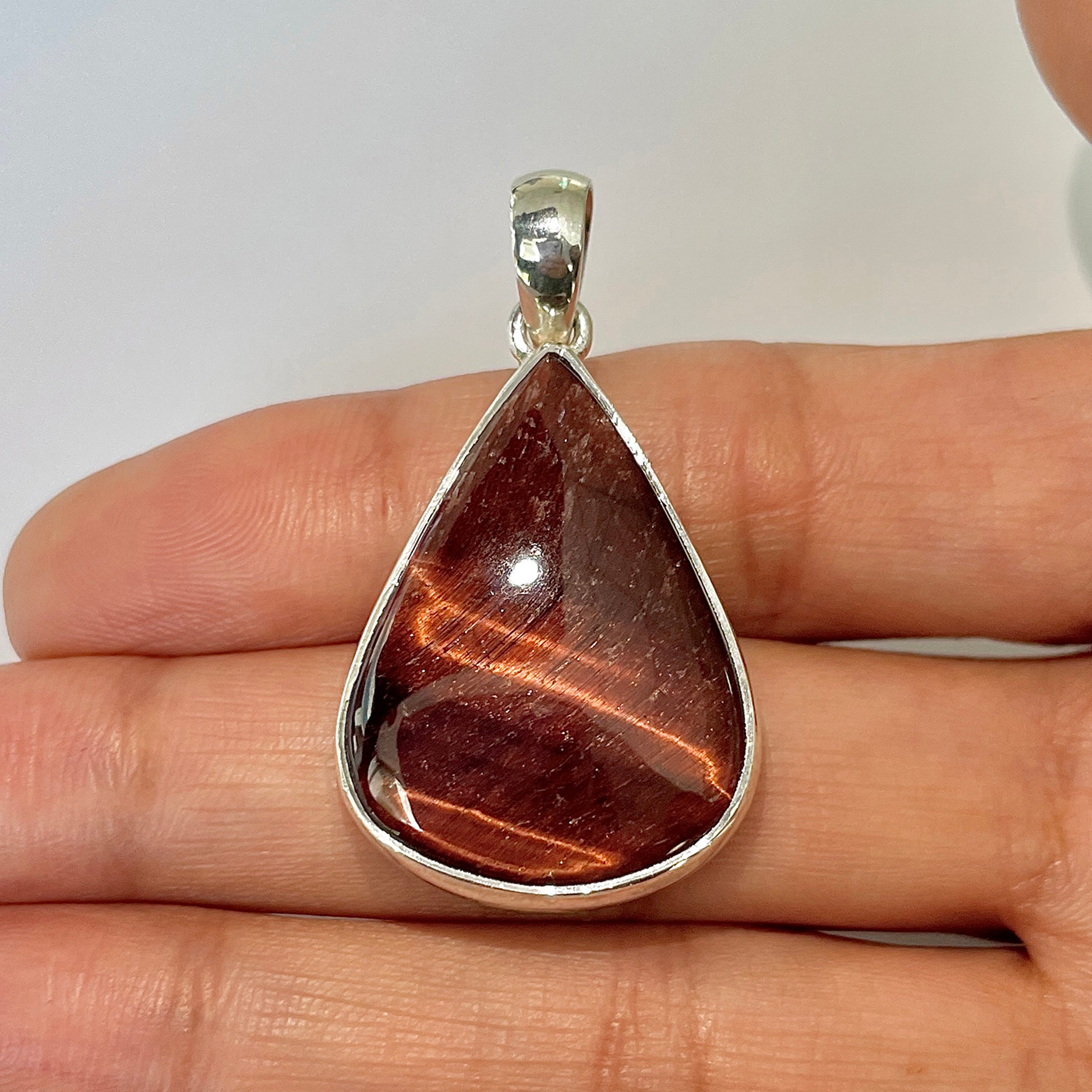 Red Tiger Eye Pendant-(RTE-1-4)