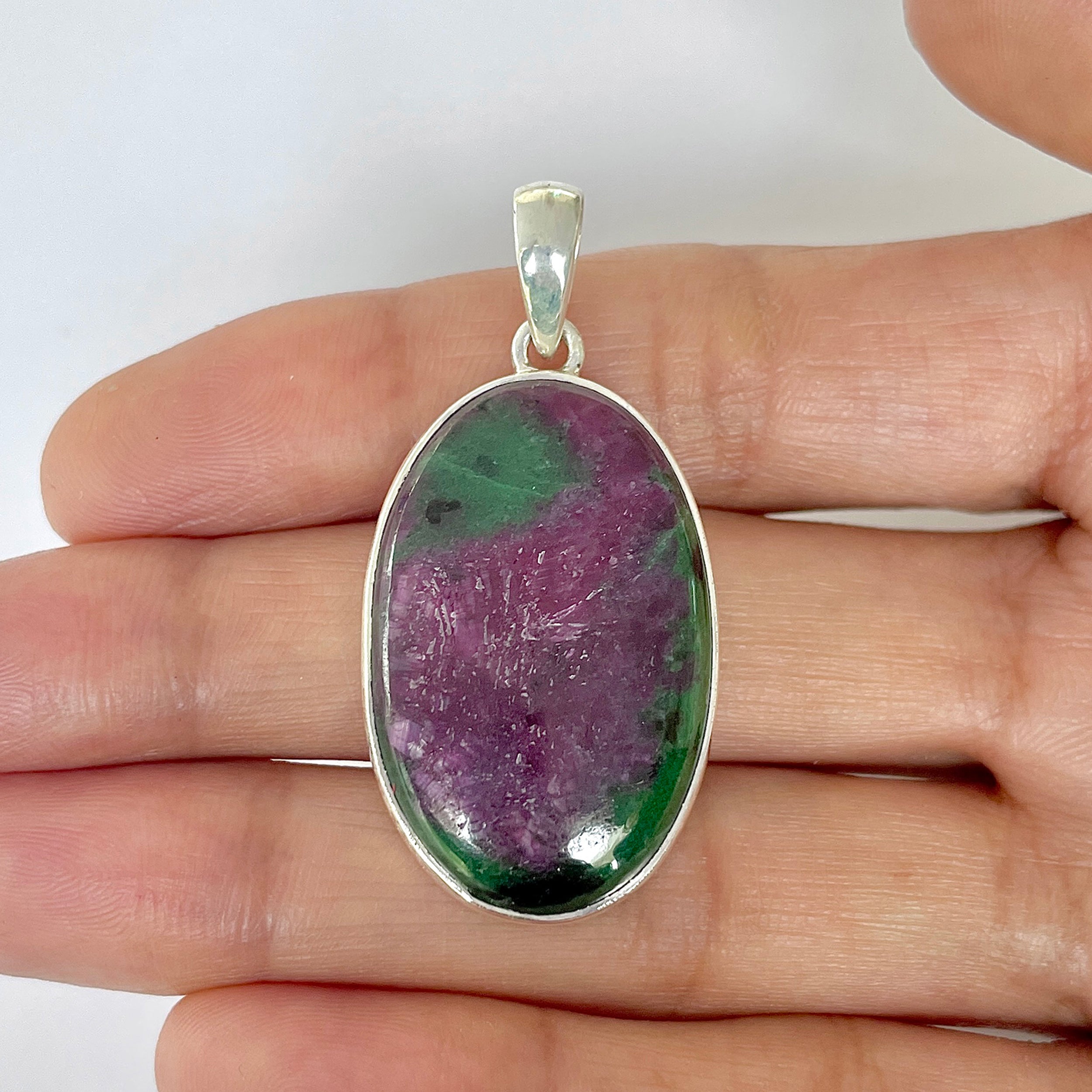 Ruby Zoisite Pendant-(RZS-1-1)