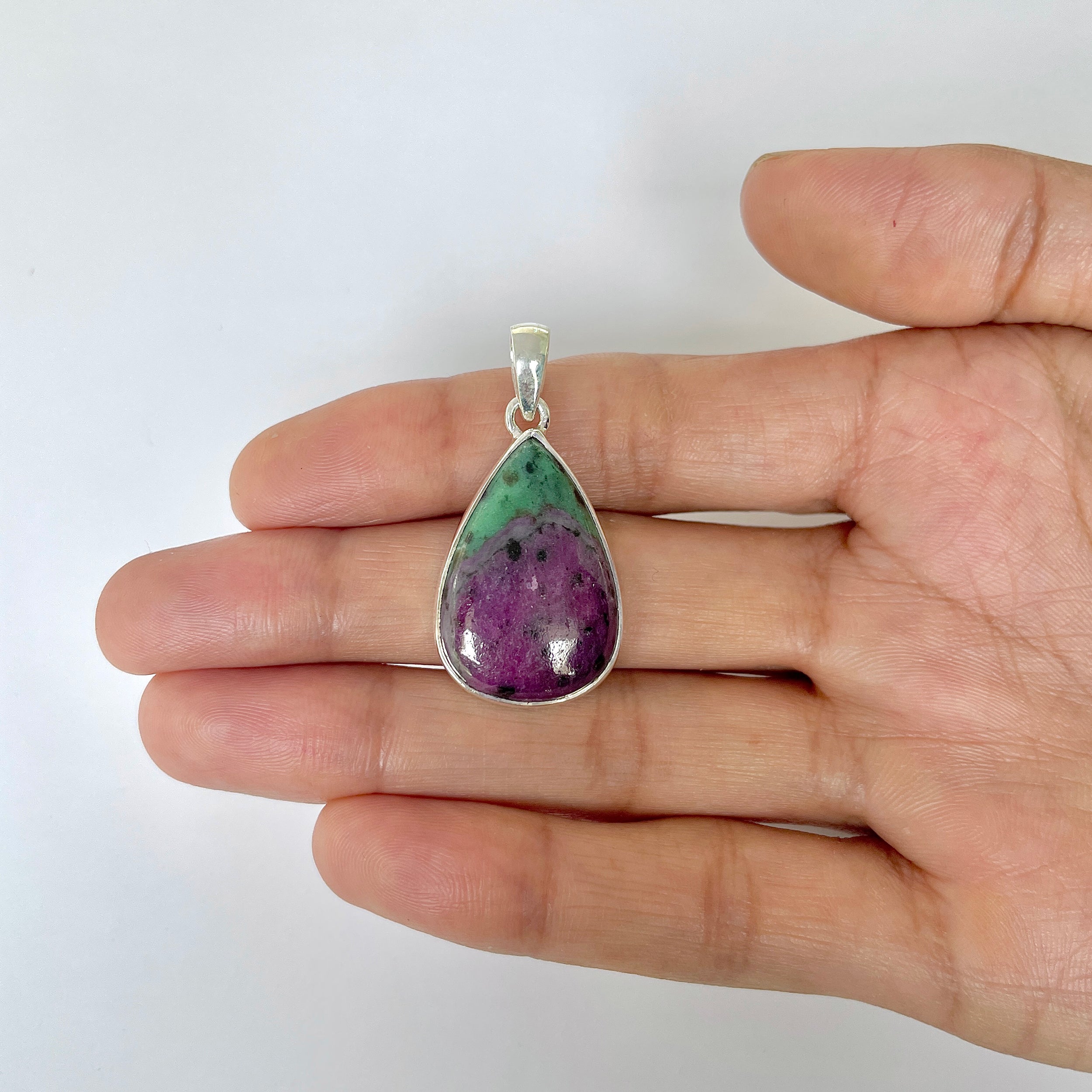 Ruby Zoisite Pendant-(RZS-1-11)