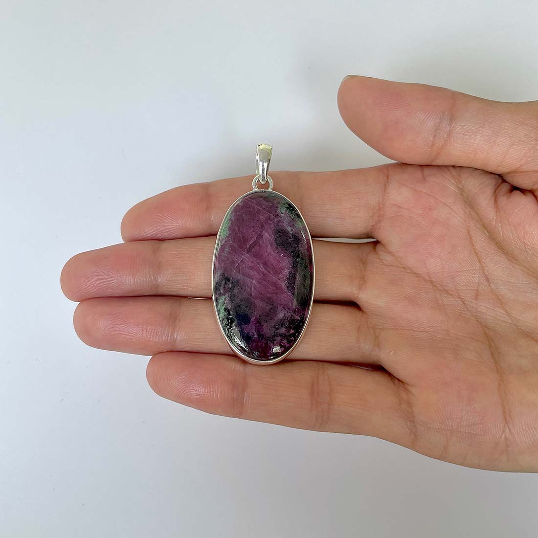 Ruby Zoisite Pendant-(RZS-1-22)