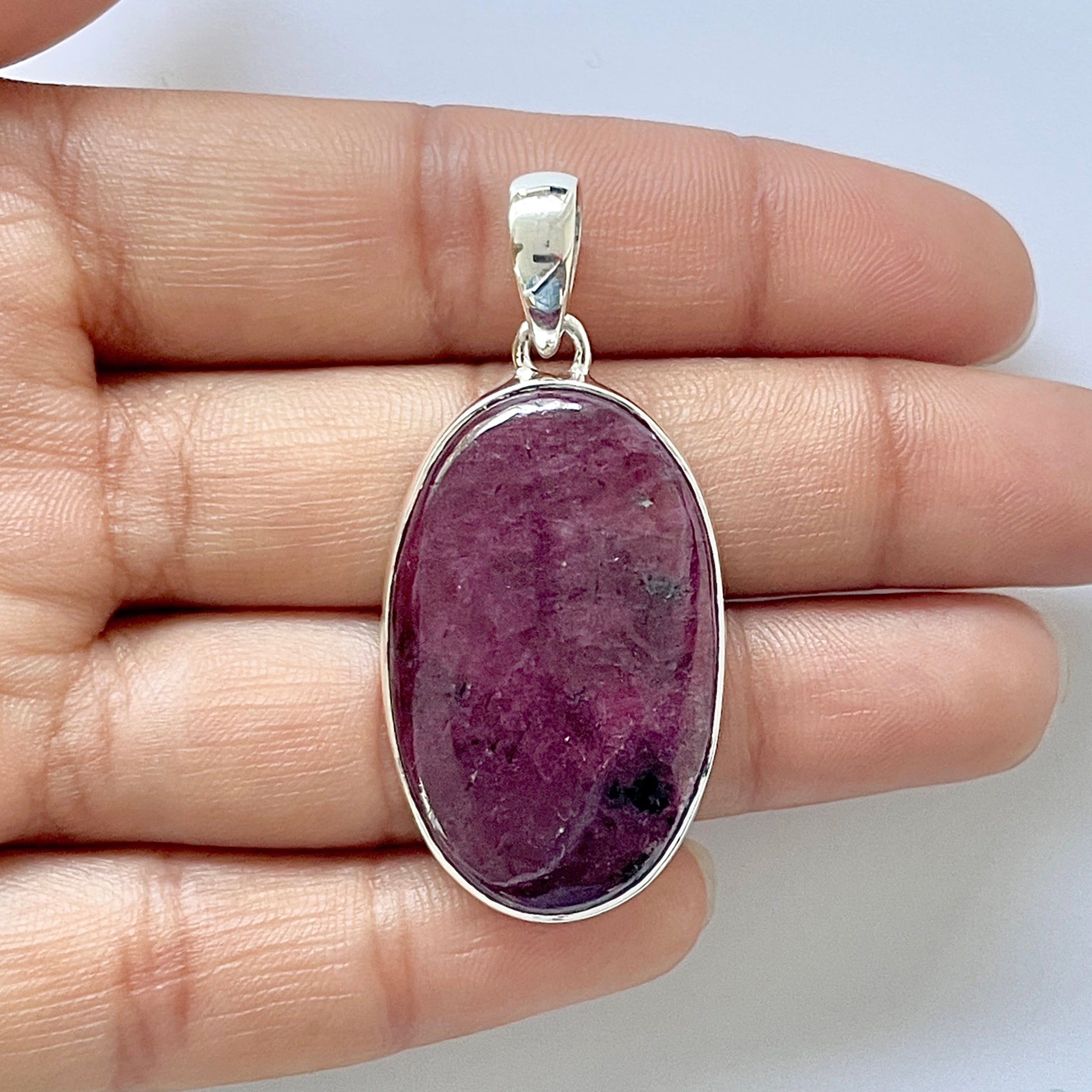 Ruby Zoisite Pendant-(RZS-1-58)