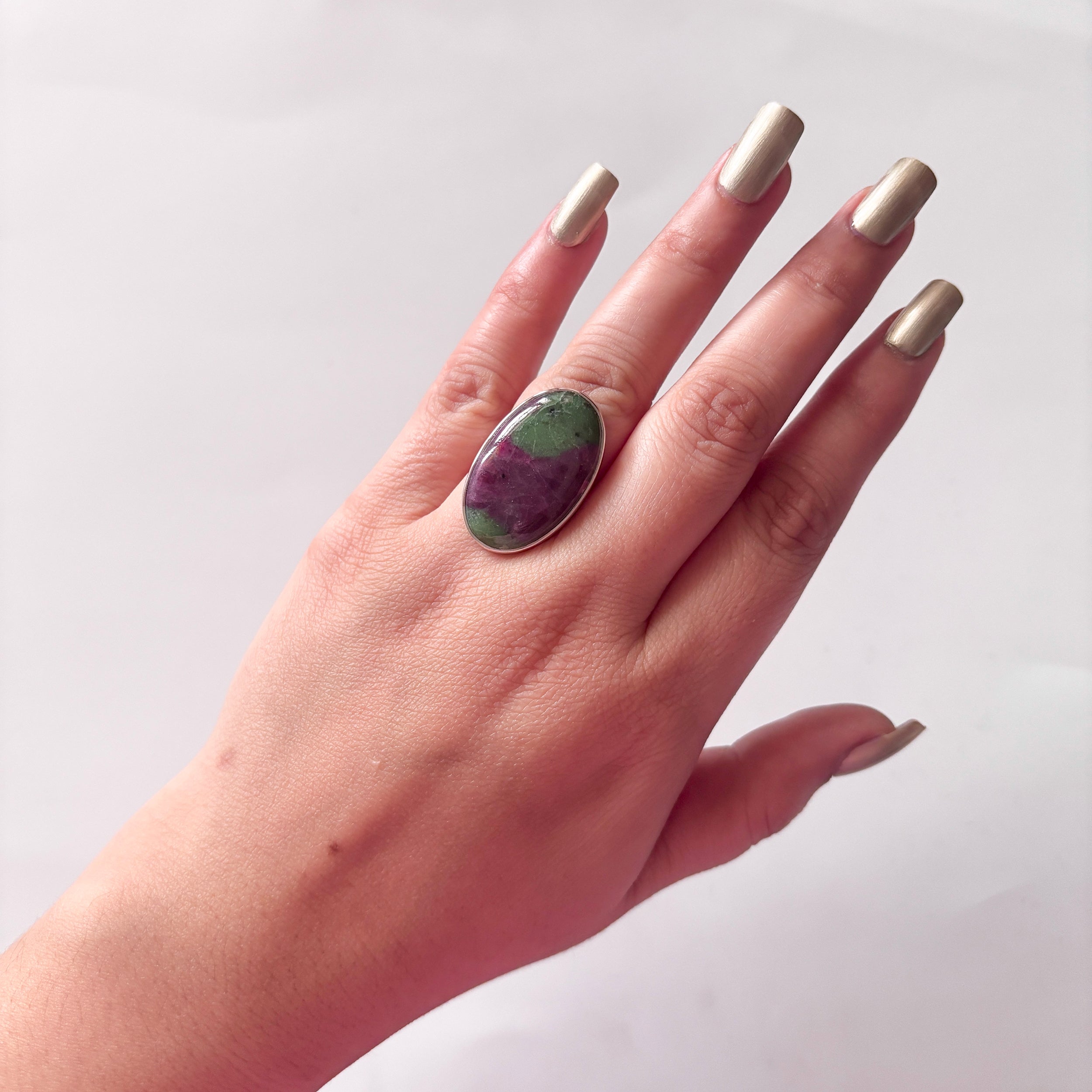 Ruby Zoisite Ring-(RZS-2-1)