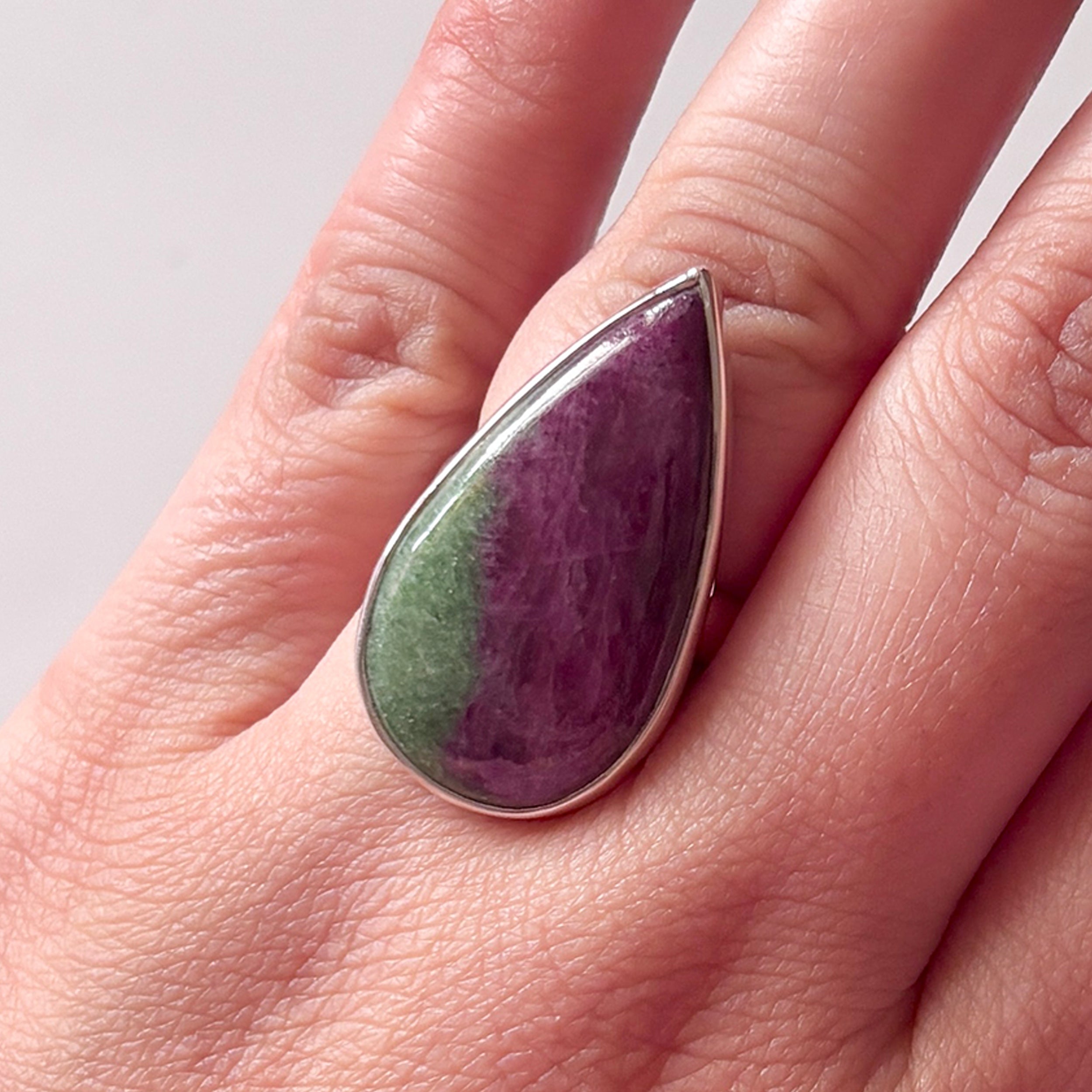 Ruby Zoisite Ring-(RZS-2-10)