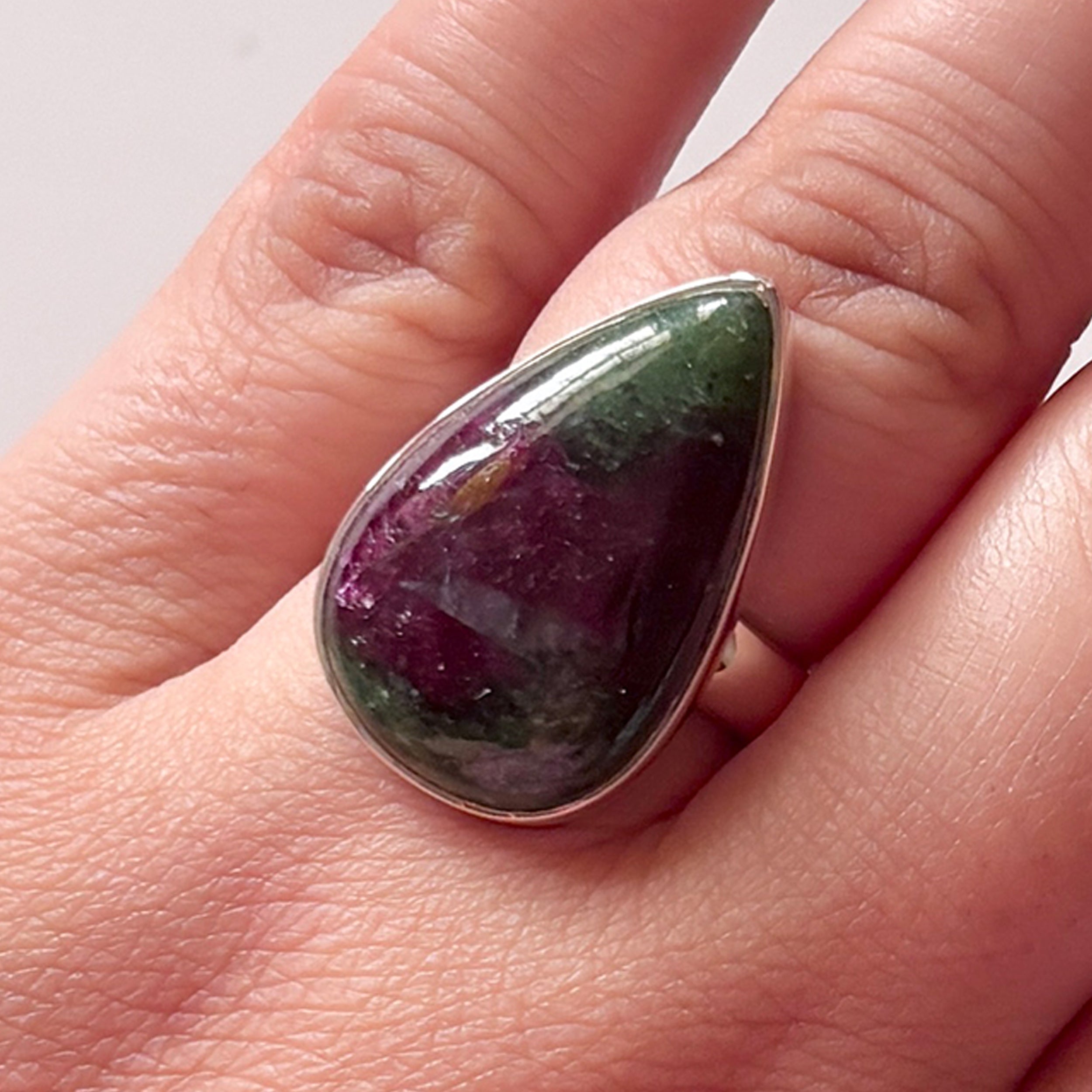 Ruby Zoisite Ring-(RZS-2-21)