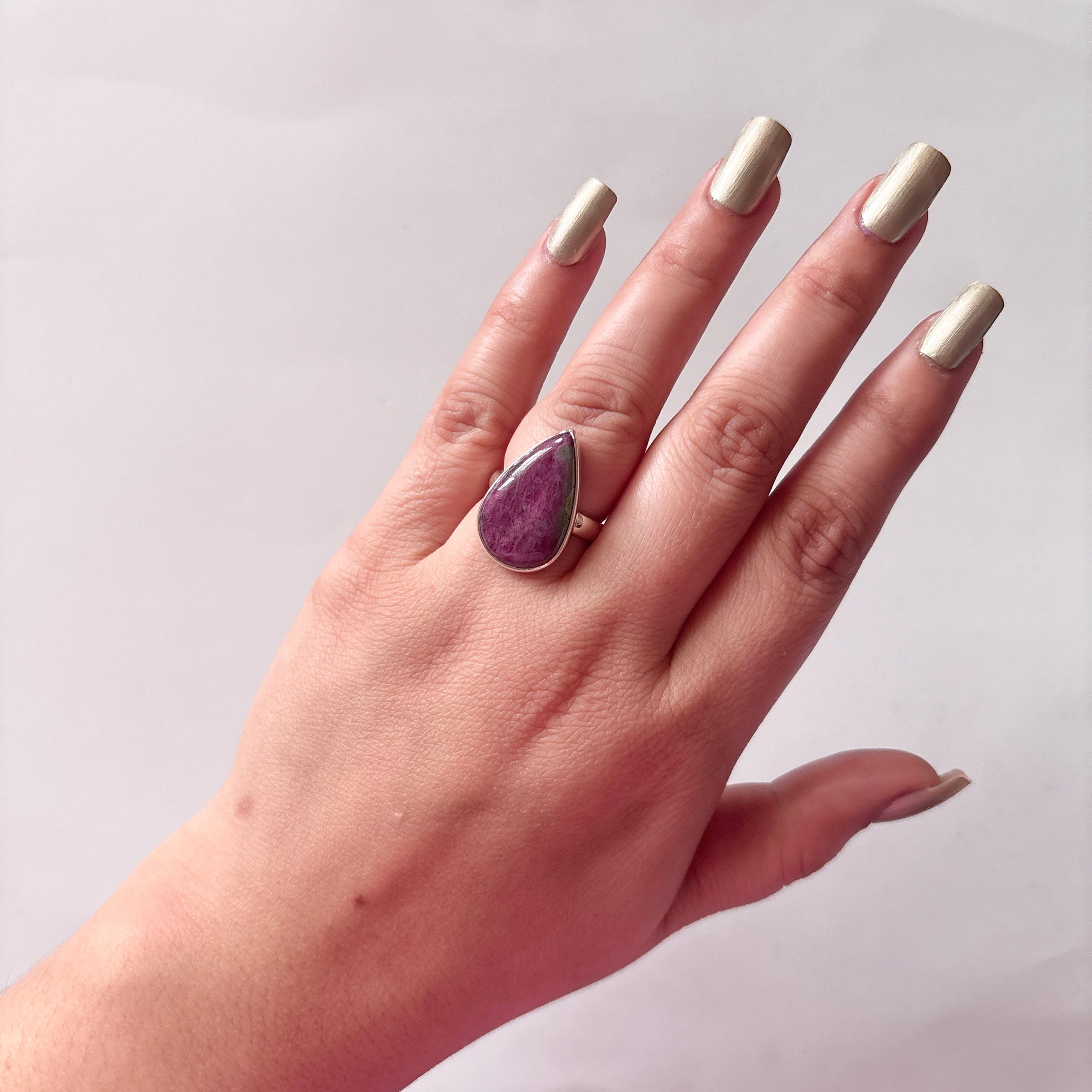 Ruby Zoisite Ring-(RZS-2-24)