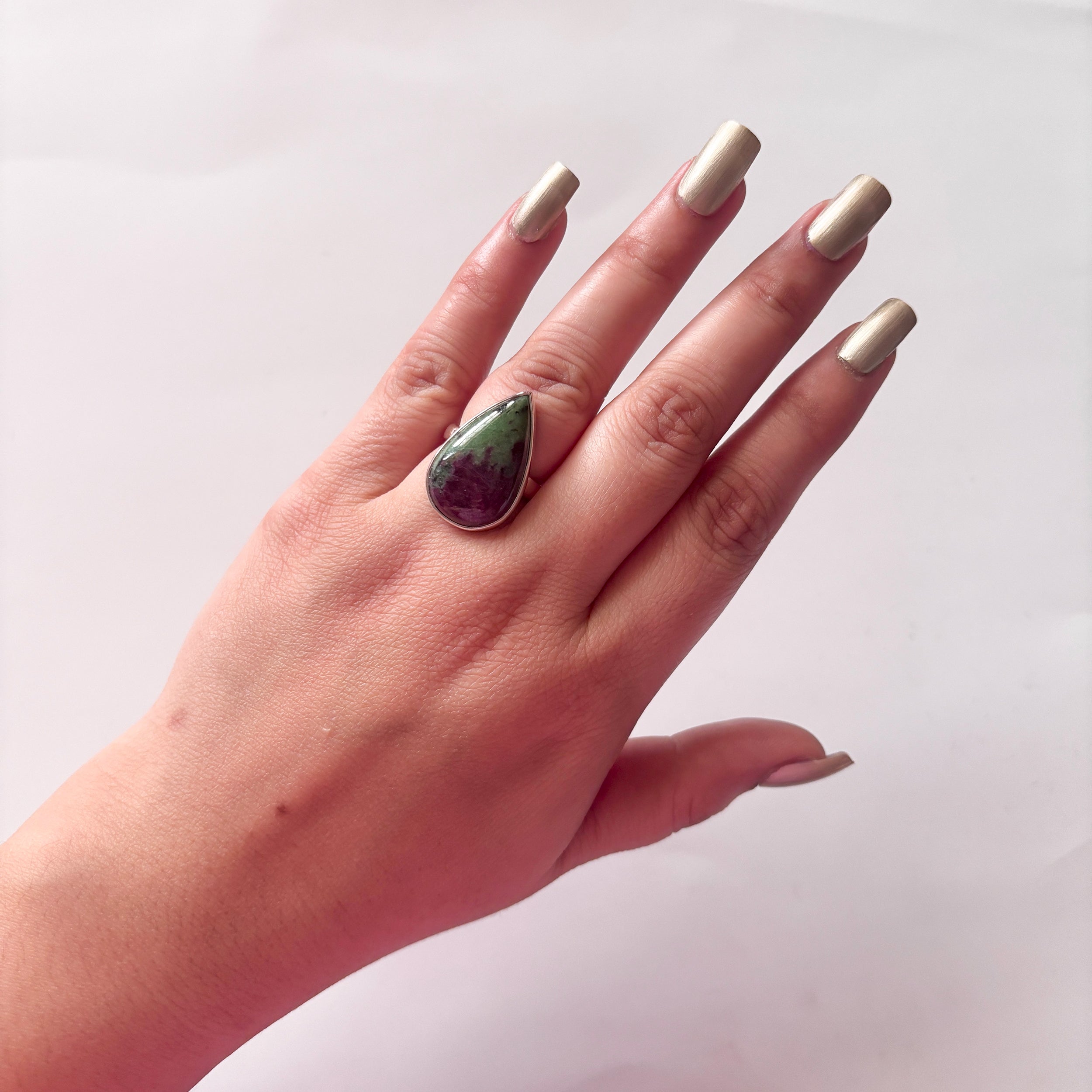 Ruby Zoisite Ring-(RZS-2-27)