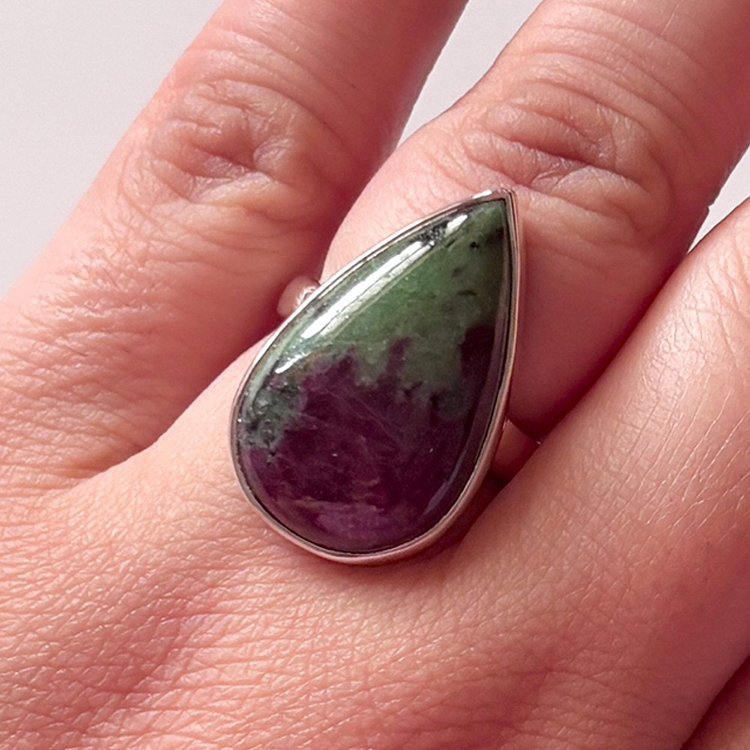 Ruby Zoisite Ring-(RZS-2-27)