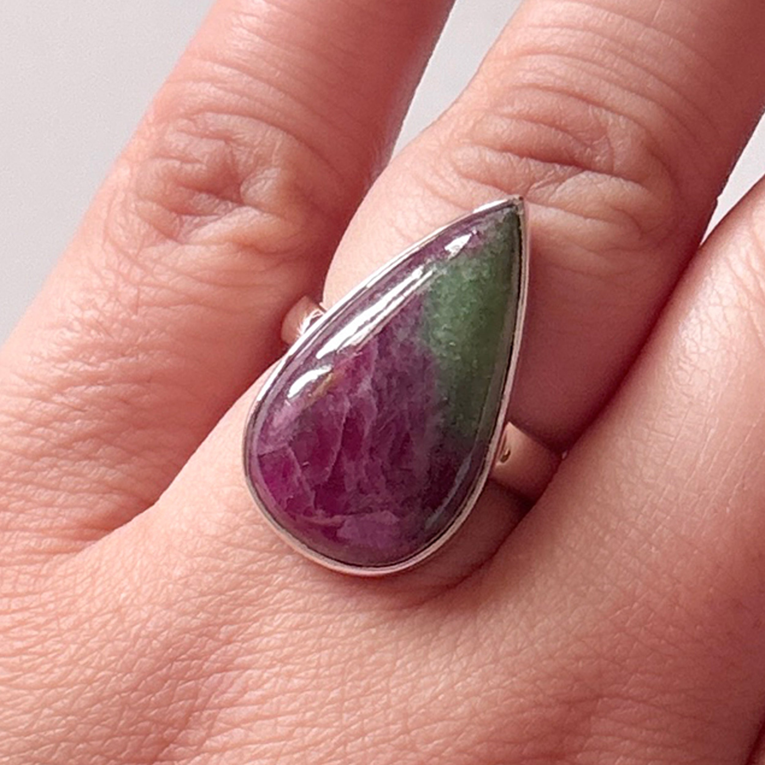Ruby Zoisite Ring-(RZS-2-28)