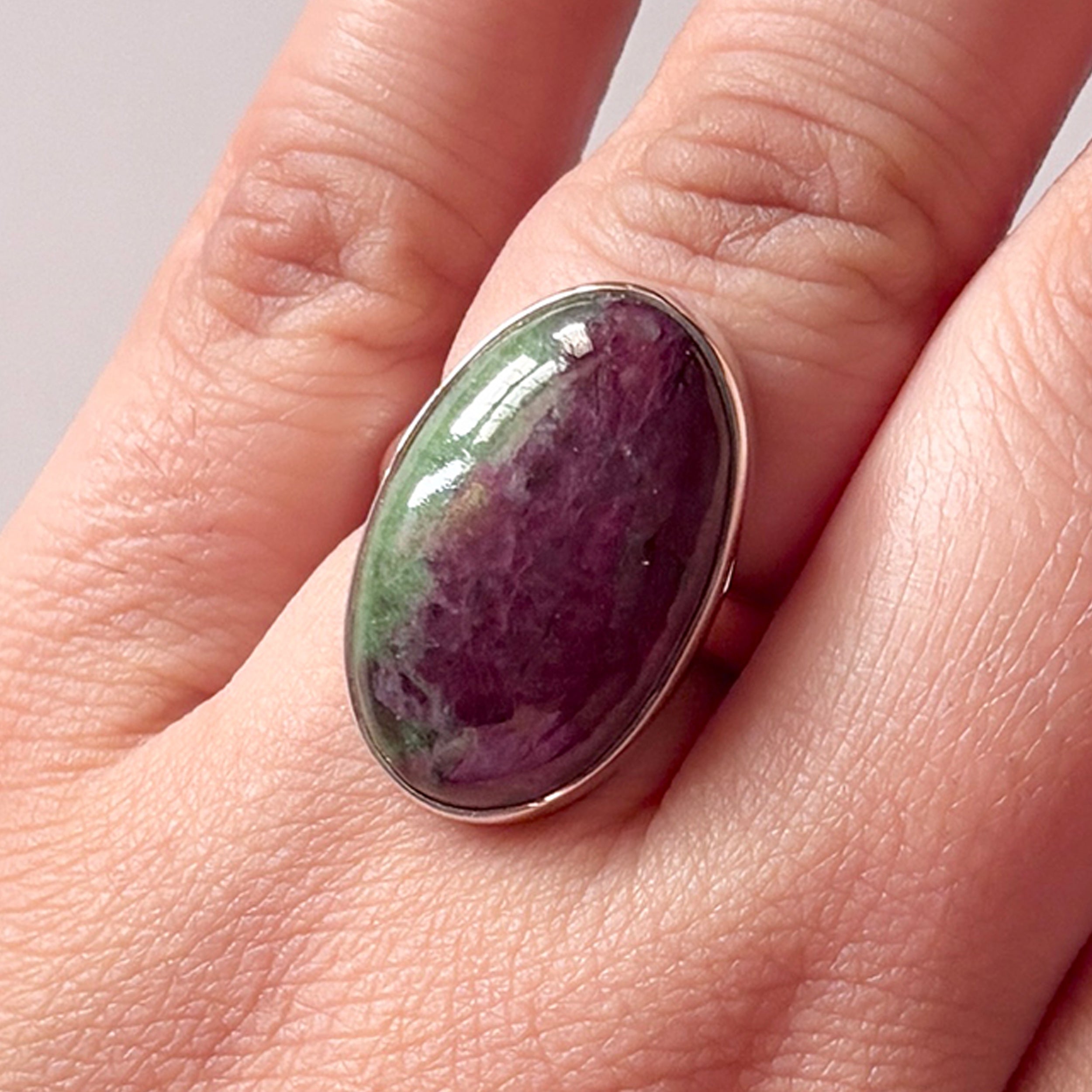 Ruby Zoisite Ring-(RZS-2-31)