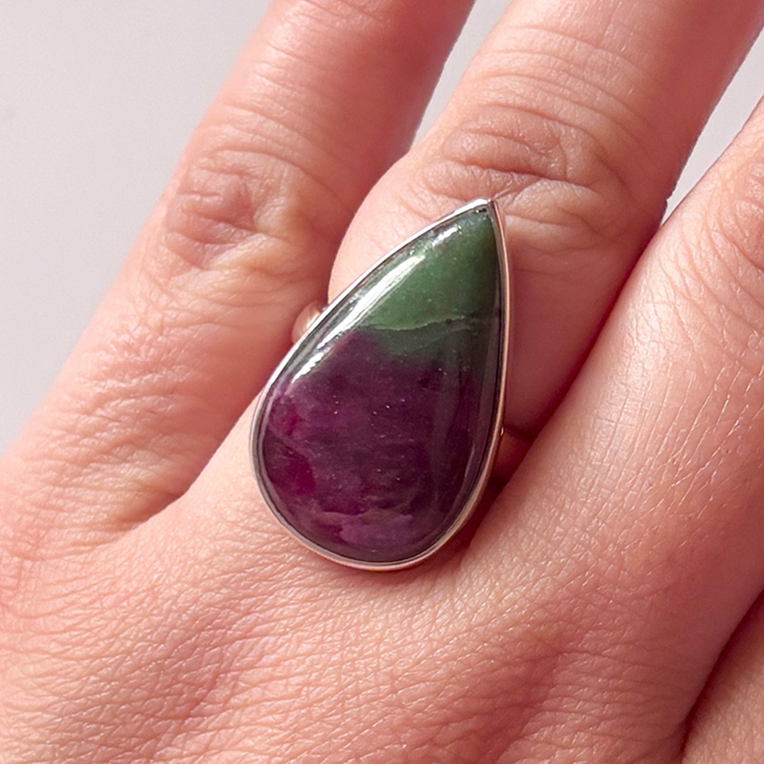 Ruby Zoisite Ring-(RZS-2-32)