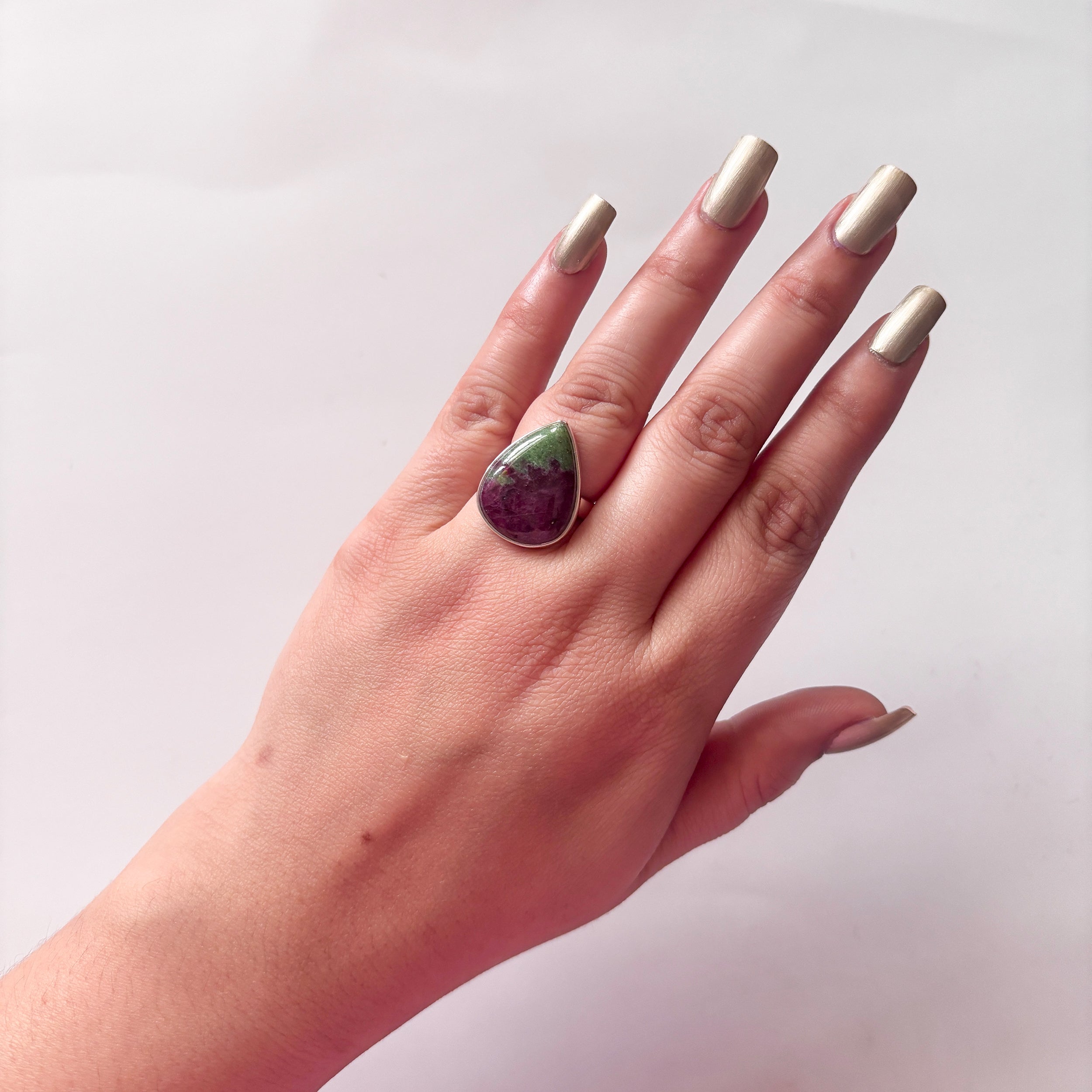 Ruby Zoisite Ring-(RZS-2-5)