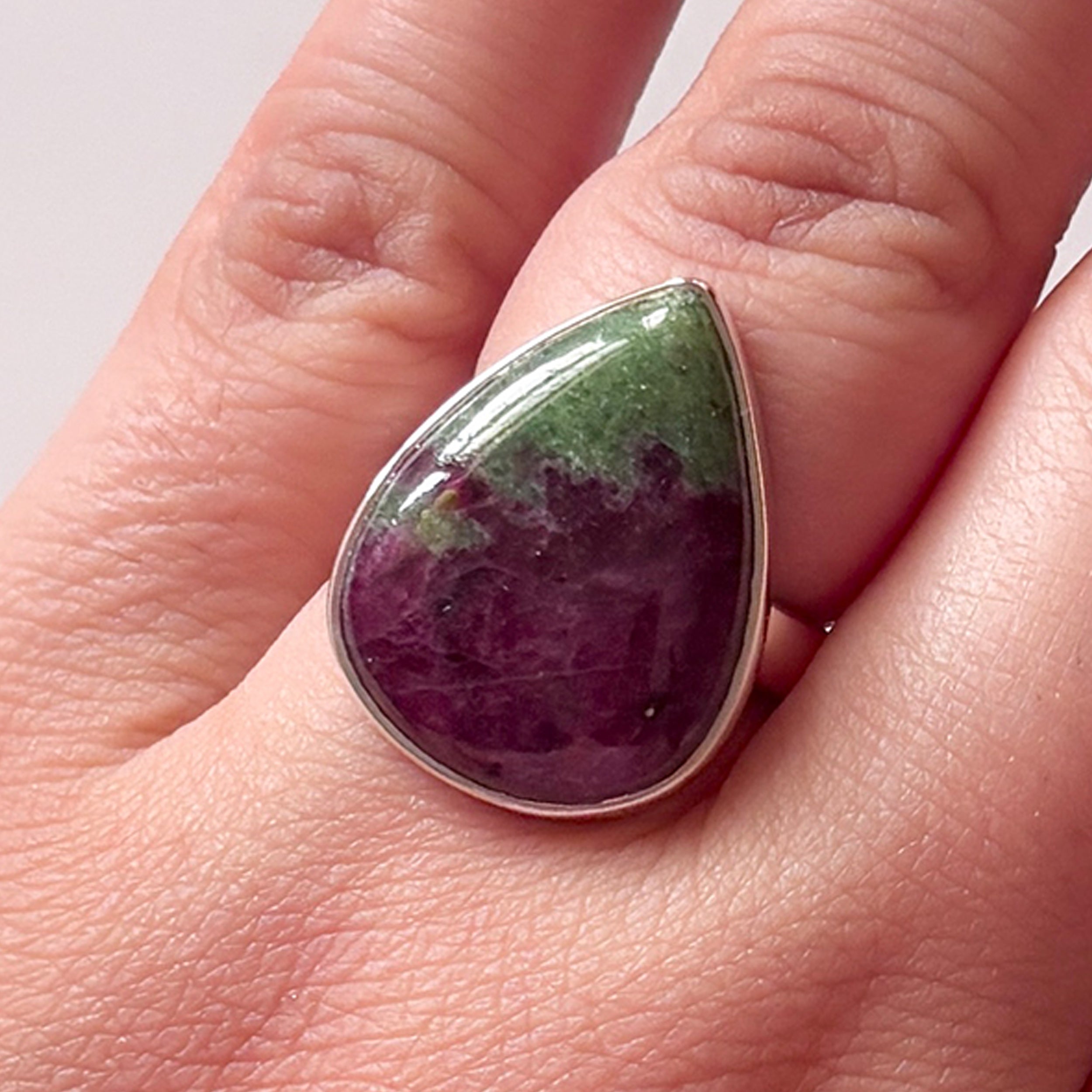 Ruby Zoisite Ring-(RZS-2-5)