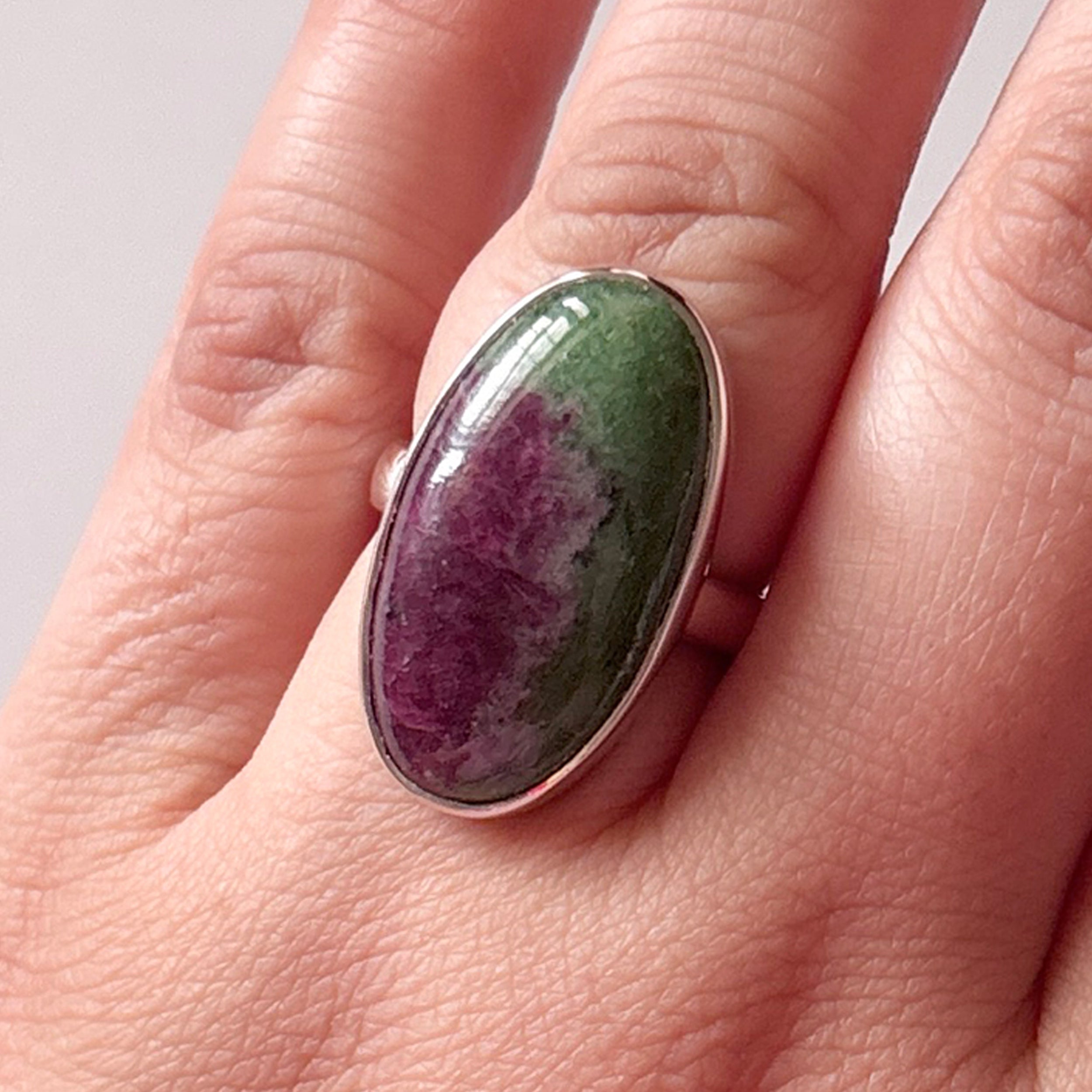 Ruby Zoisite Ring-(RZS-2-6)