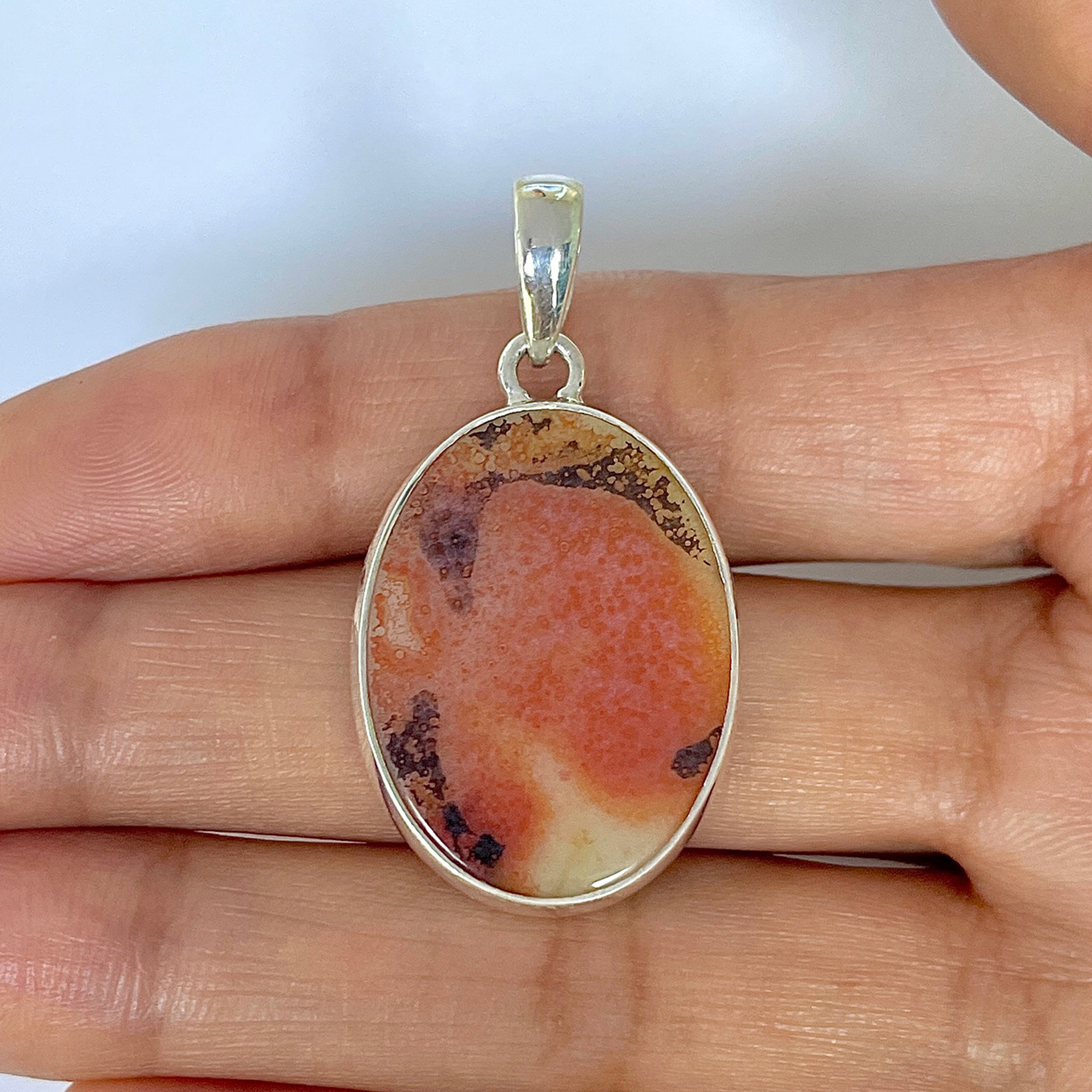 Scenic Agate Pendant-(SCA-1-34)