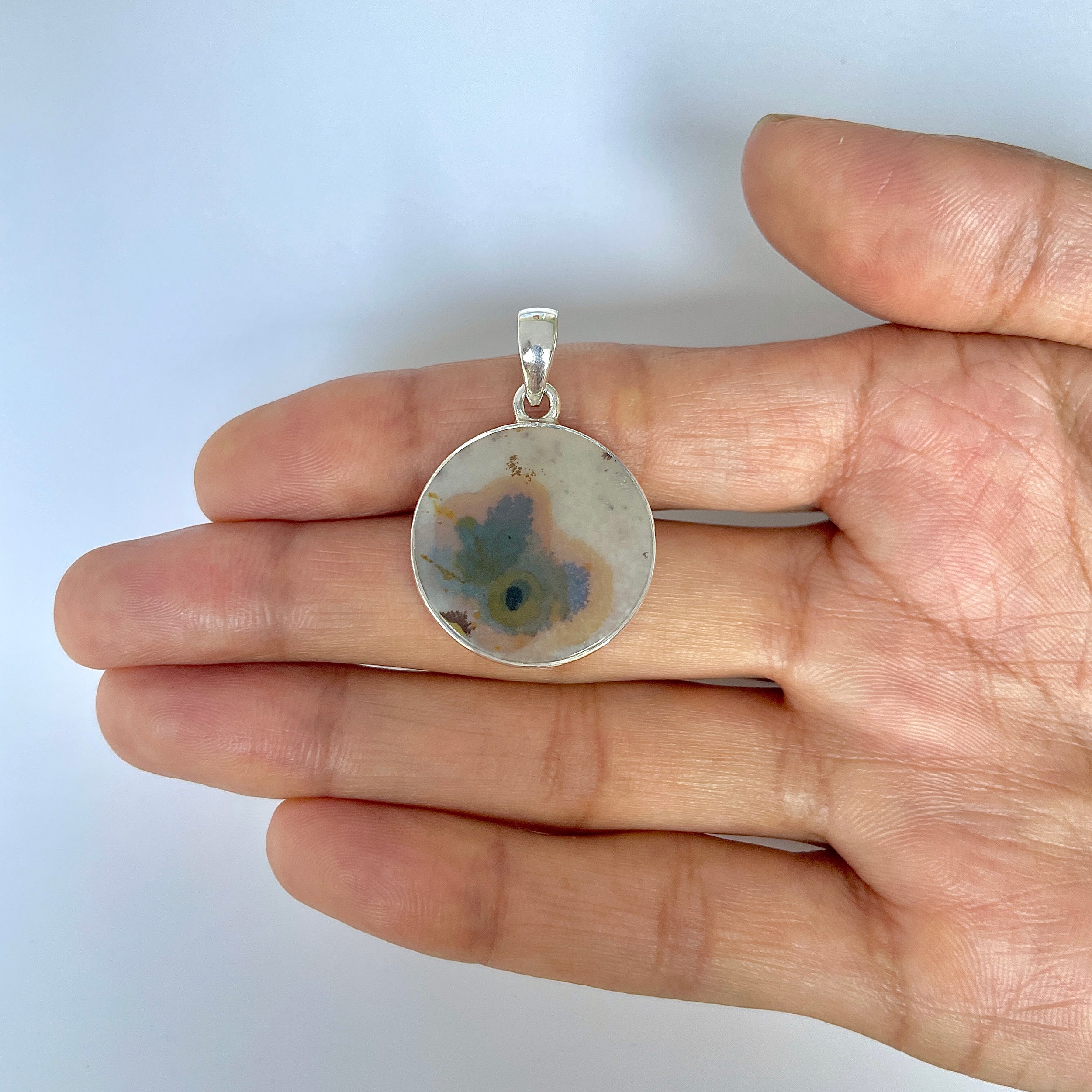 Scenic Agate Pendant-(SCA-1-38)