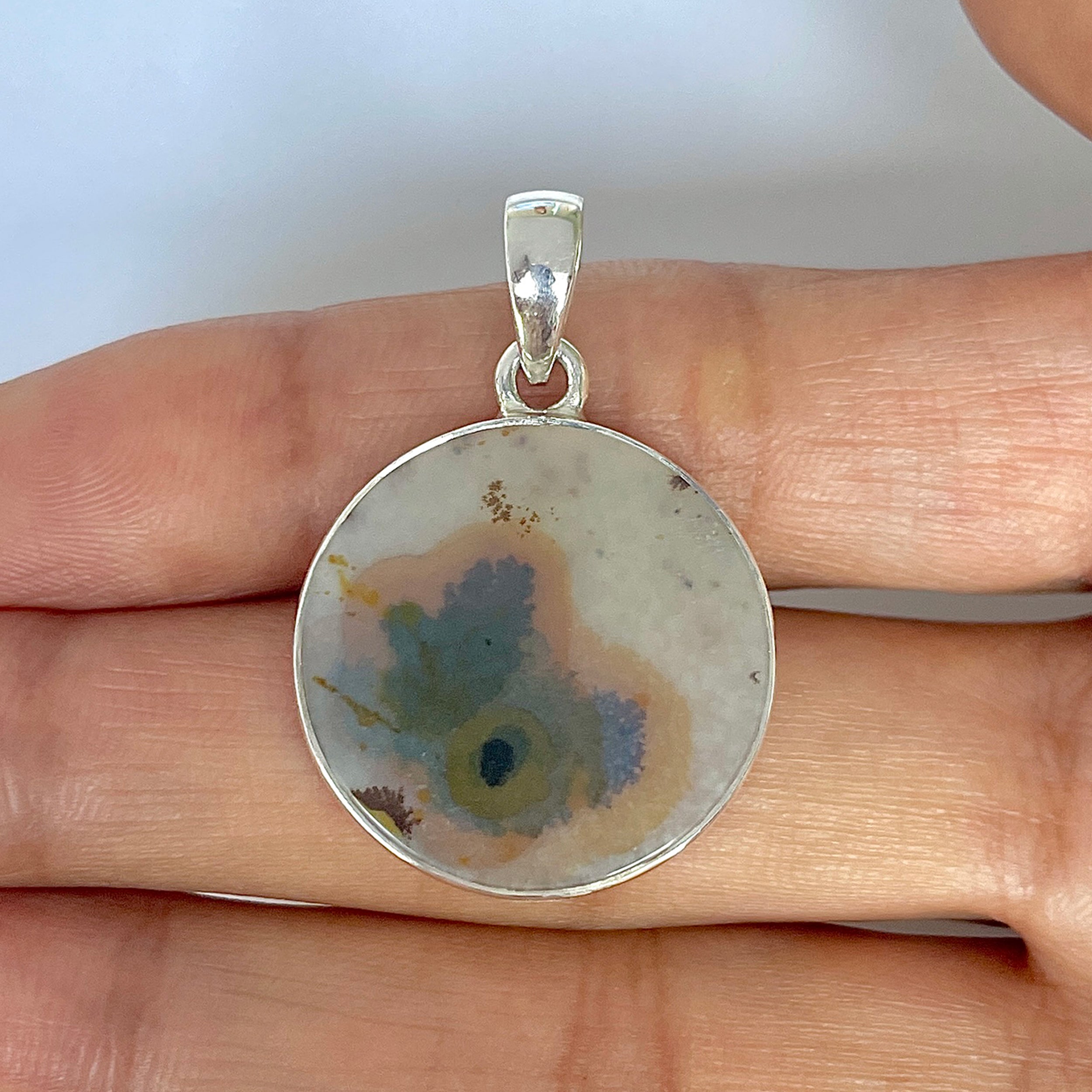 Scenic Agate Pendant-(SCA-1-38)