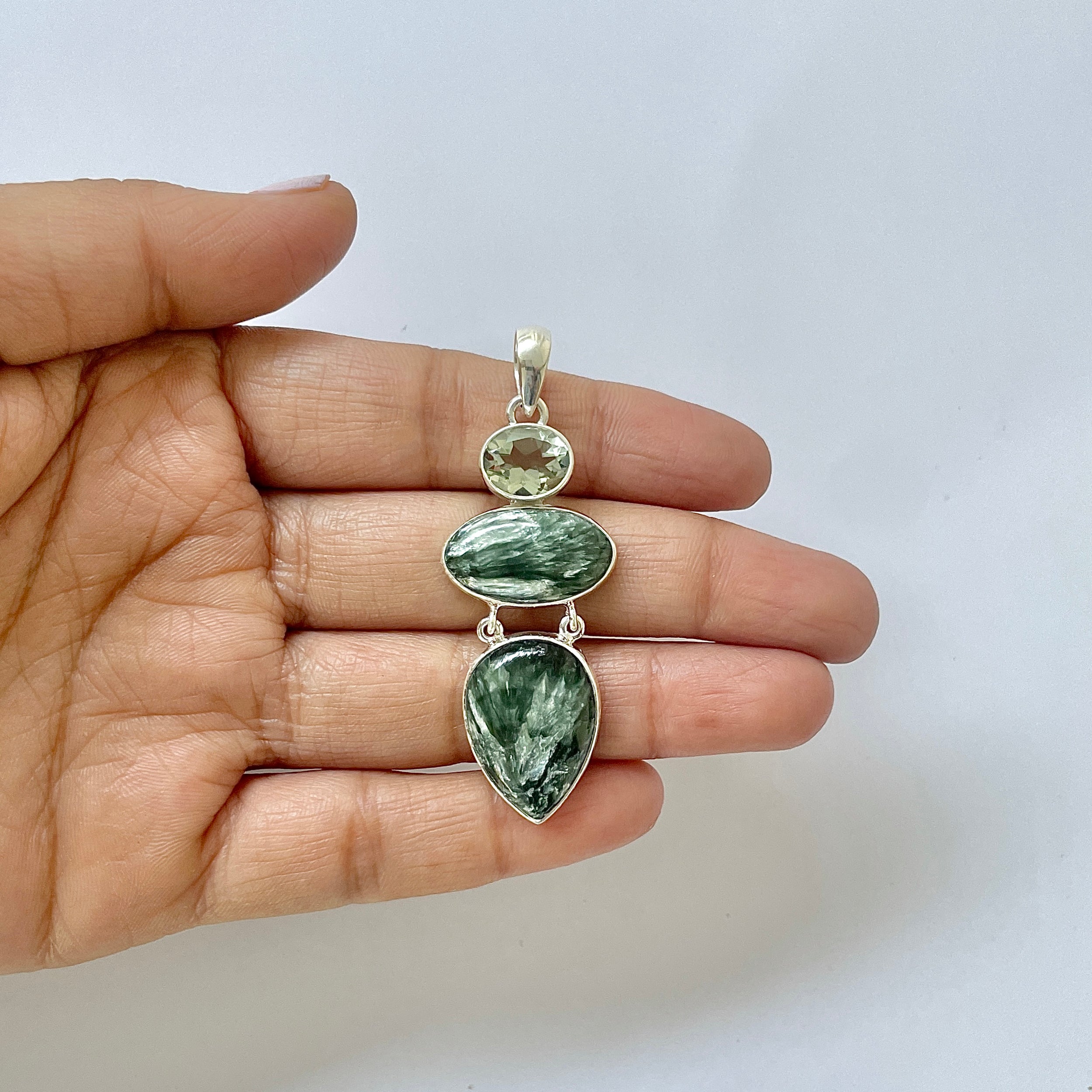 Seraphinite Pendant-(SER-1-11)