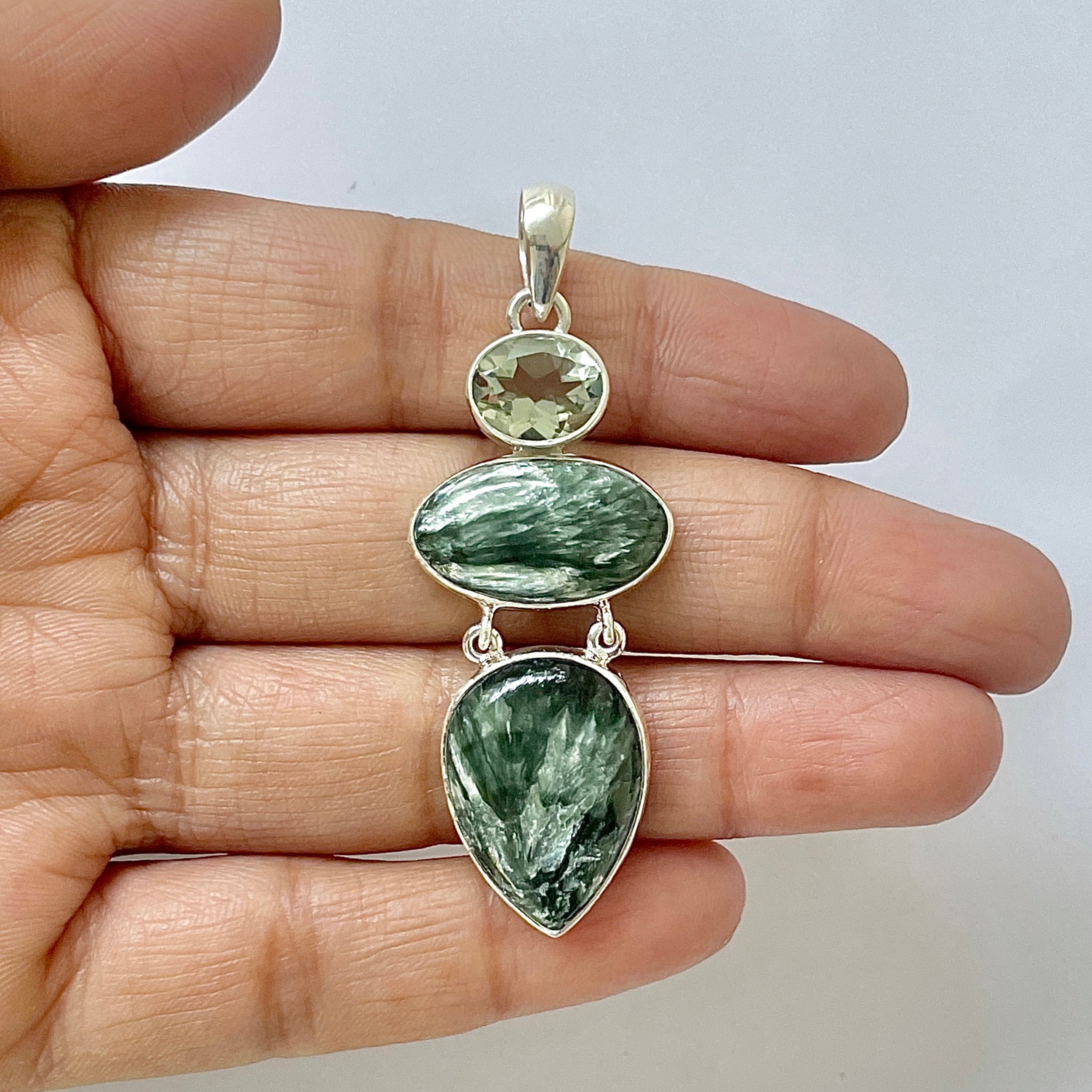 Seraphinite Pendant-(SER-1-11)