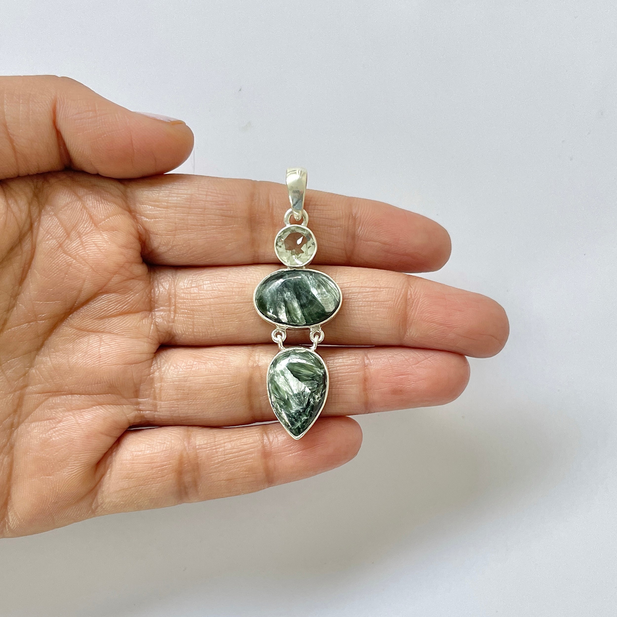 Seraphinite Pendant-(SER-1-11)