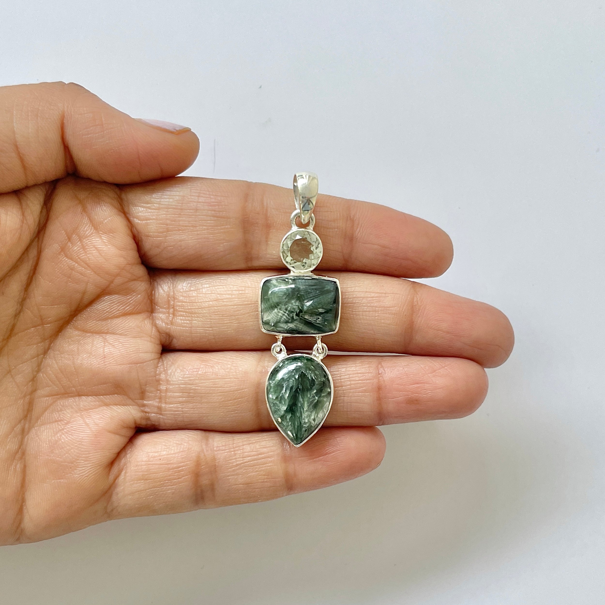 Seraphinite Pendant-(SER-1-13)