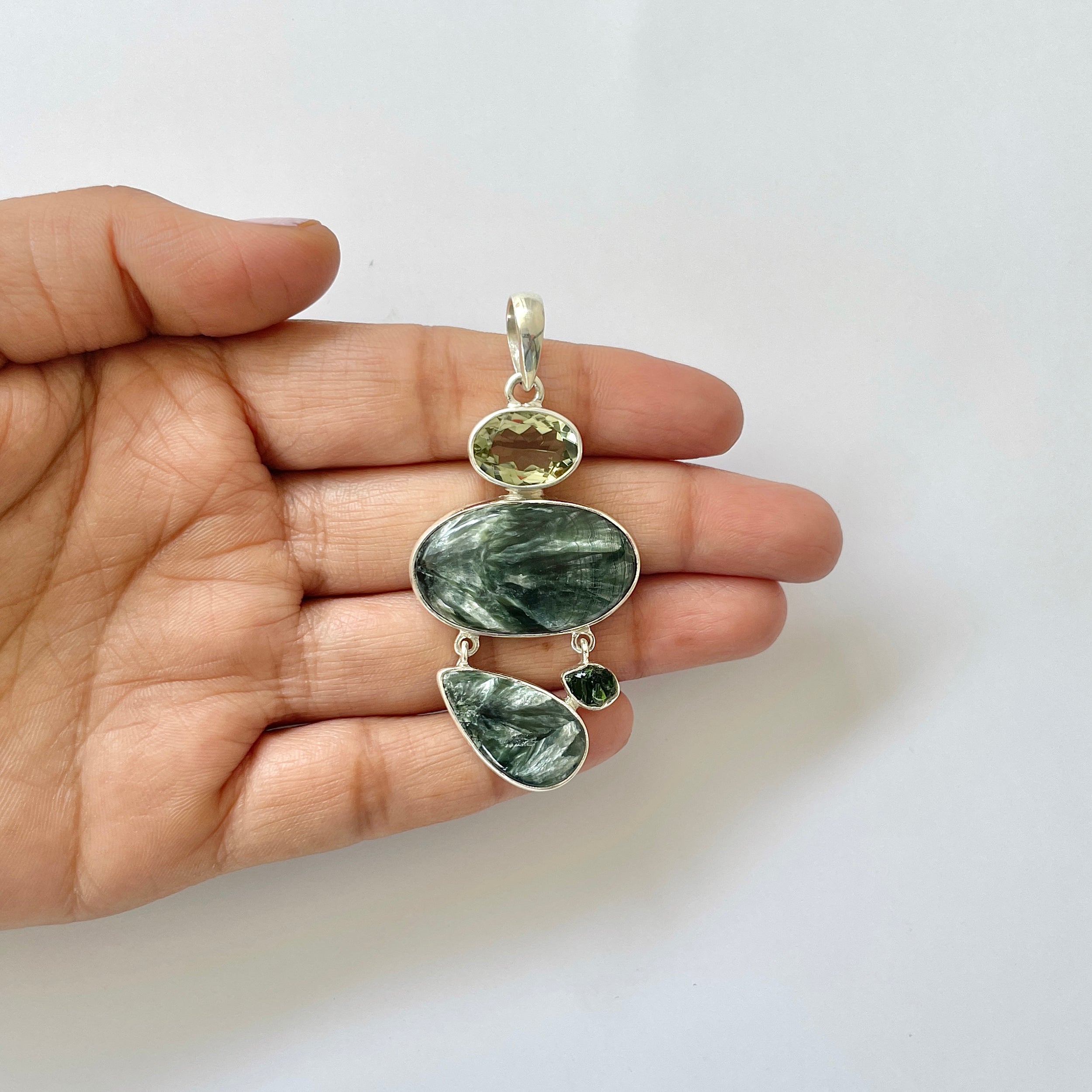 Seraphinite Pendant-(SER-1-31)