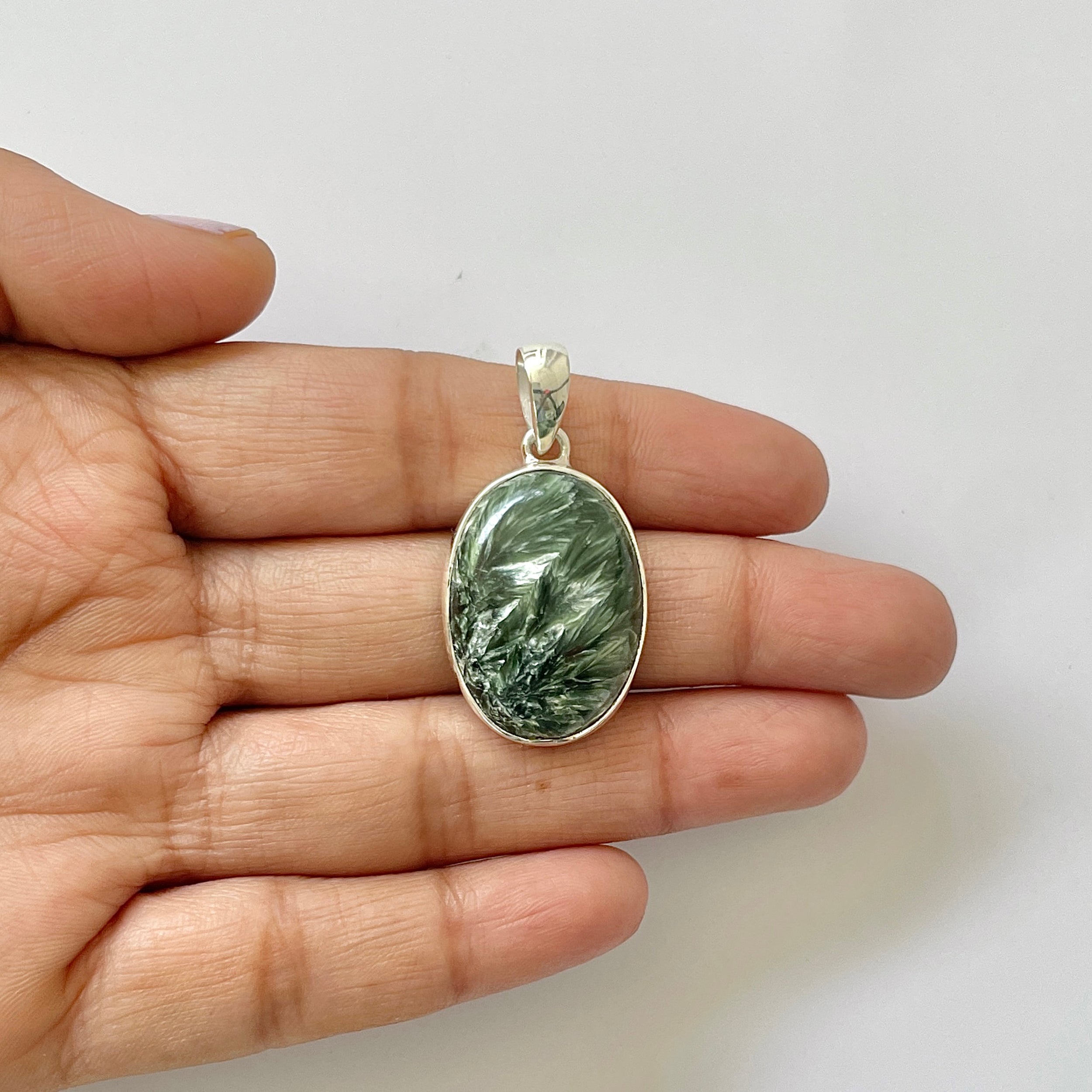 Seraphinite Pendant-(SER-1-35)