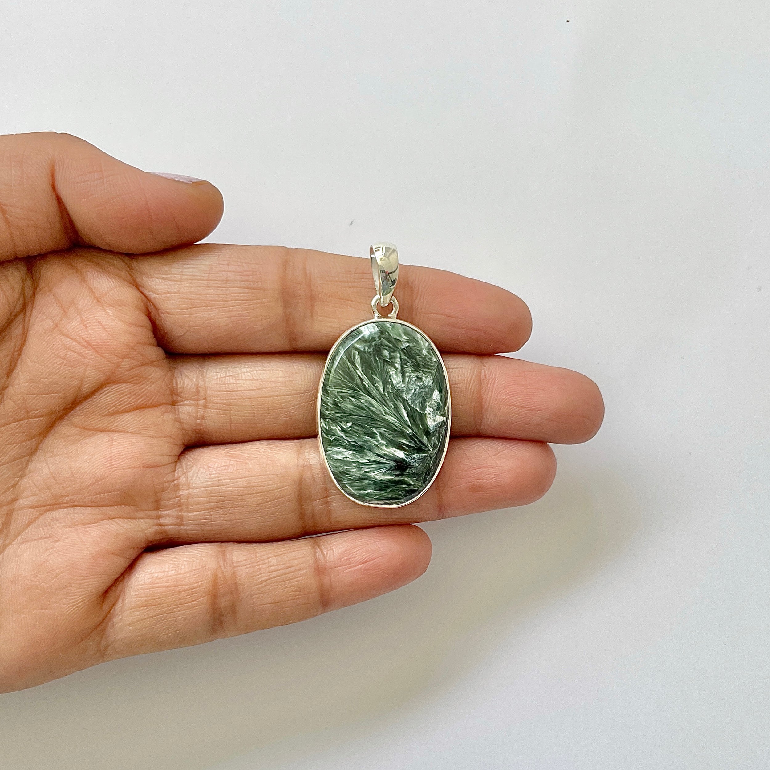 Seraphinite Pendant-(SER-1-37)