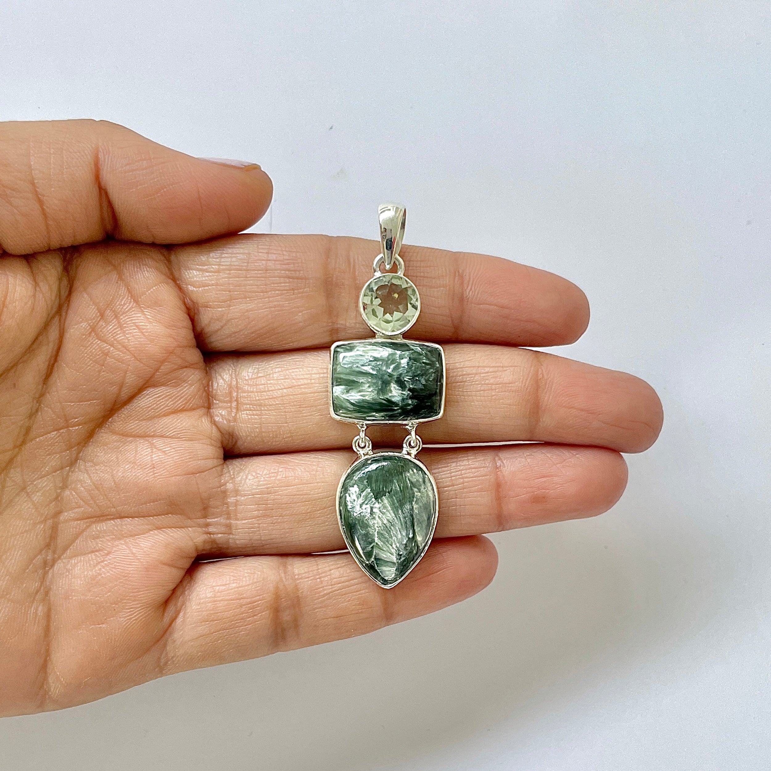 Seraphinite Pendant-(SER-1-41)