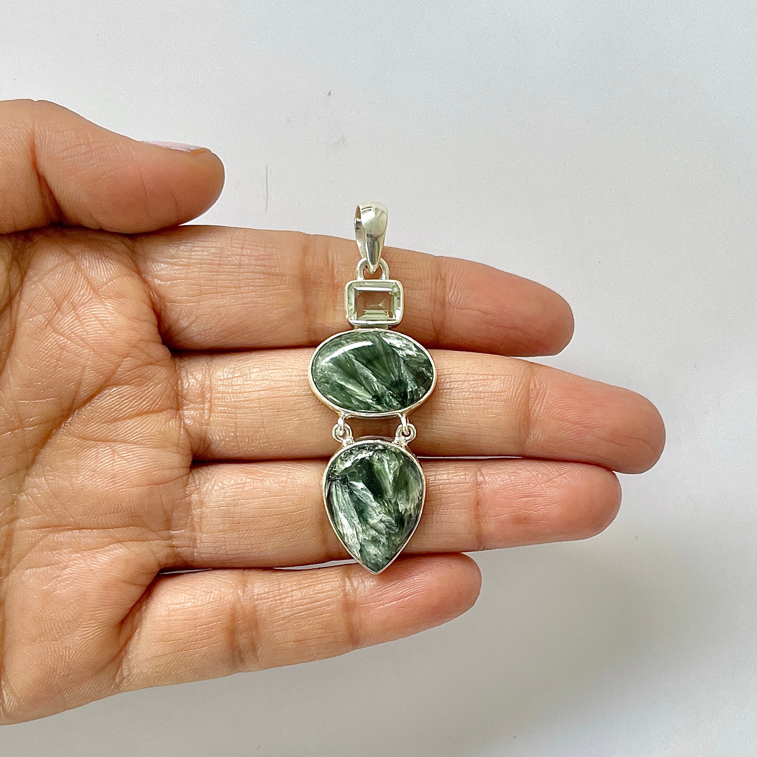 Seraphinite Pendant-(SER-1-44)
