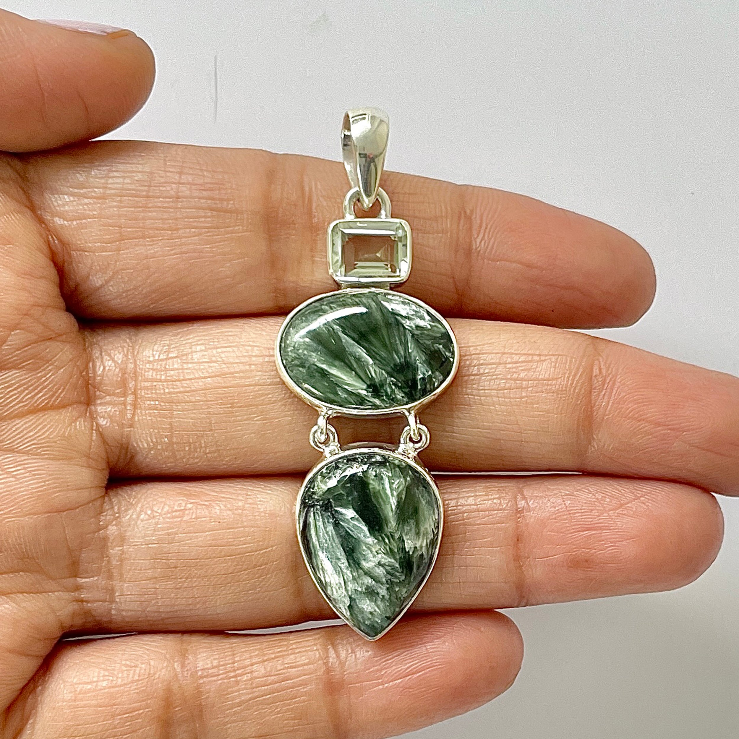 Seraphinite Pendant-(SER-1-44)