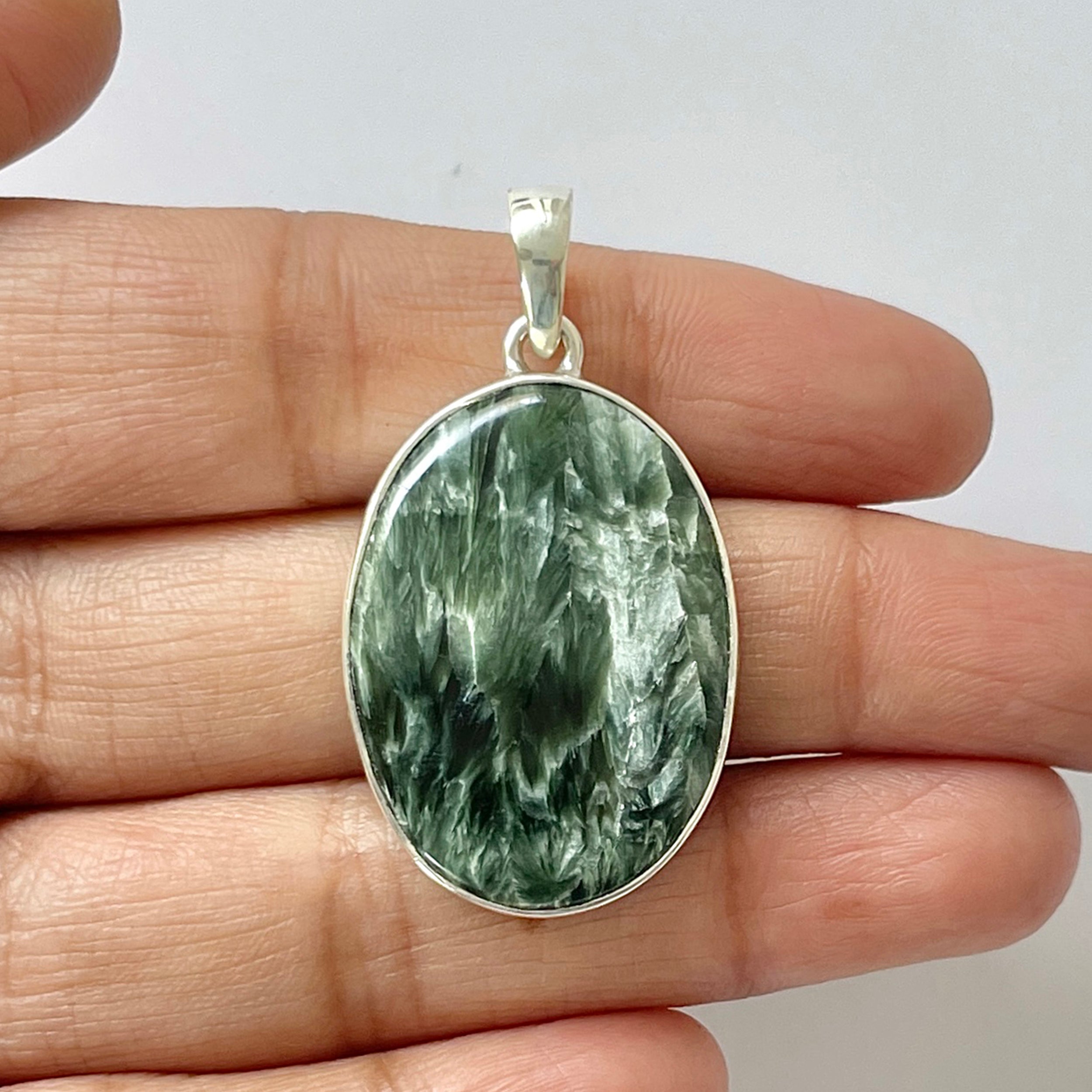 Seraphinite Pendant-(SER-1-45)