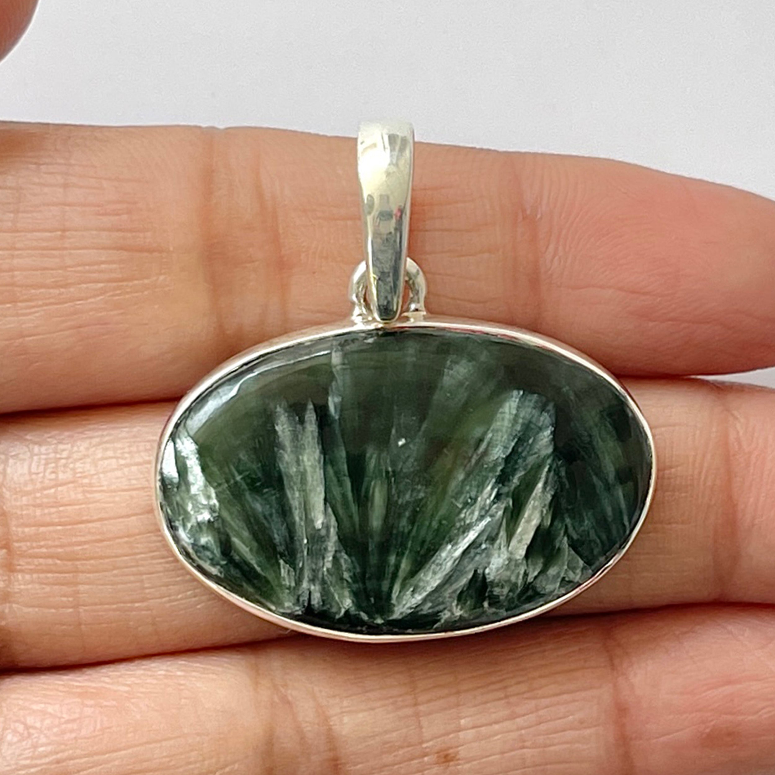 Seraphinite Pendant-(SER-1-47)