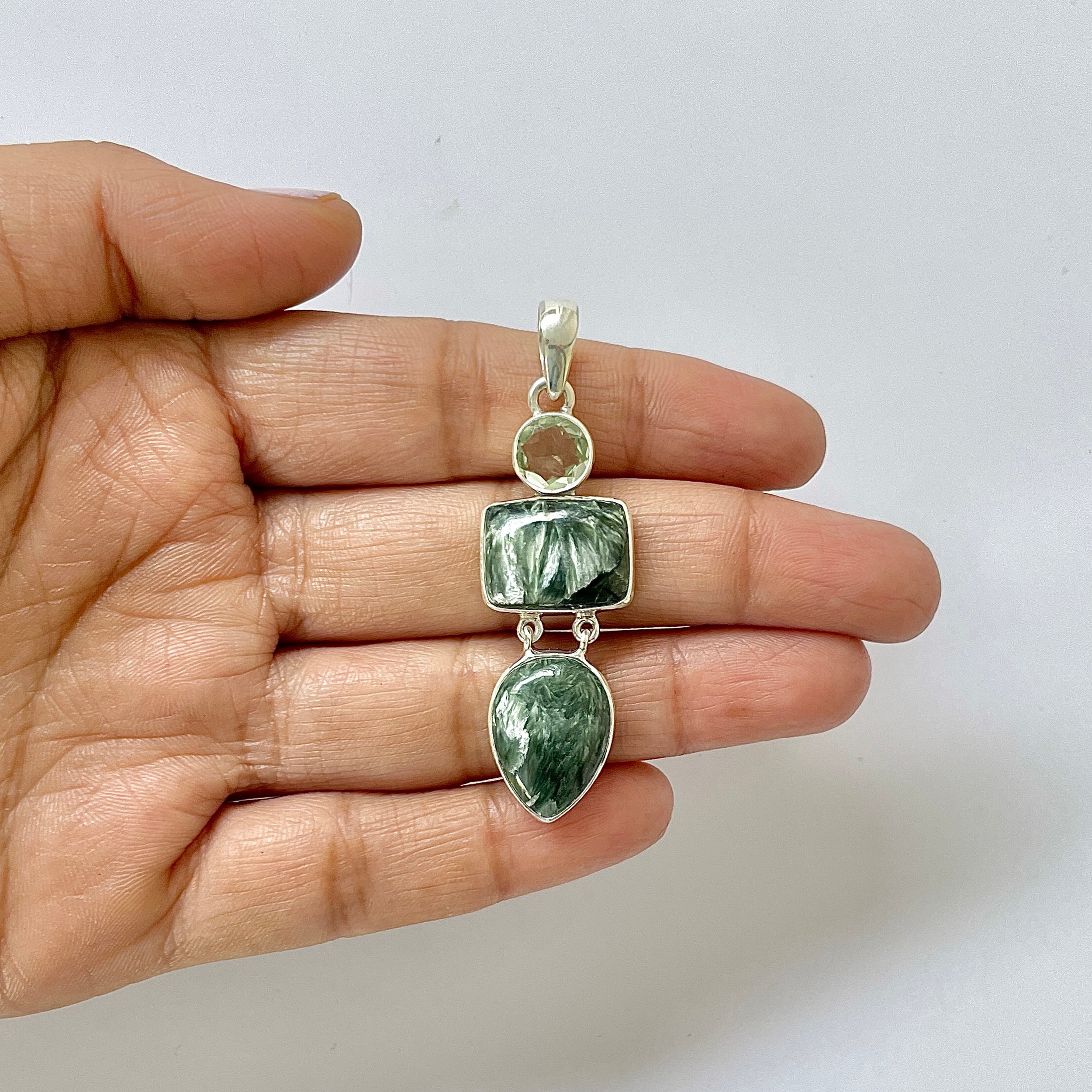 Seraphinite Pendant-(SER-1-53)