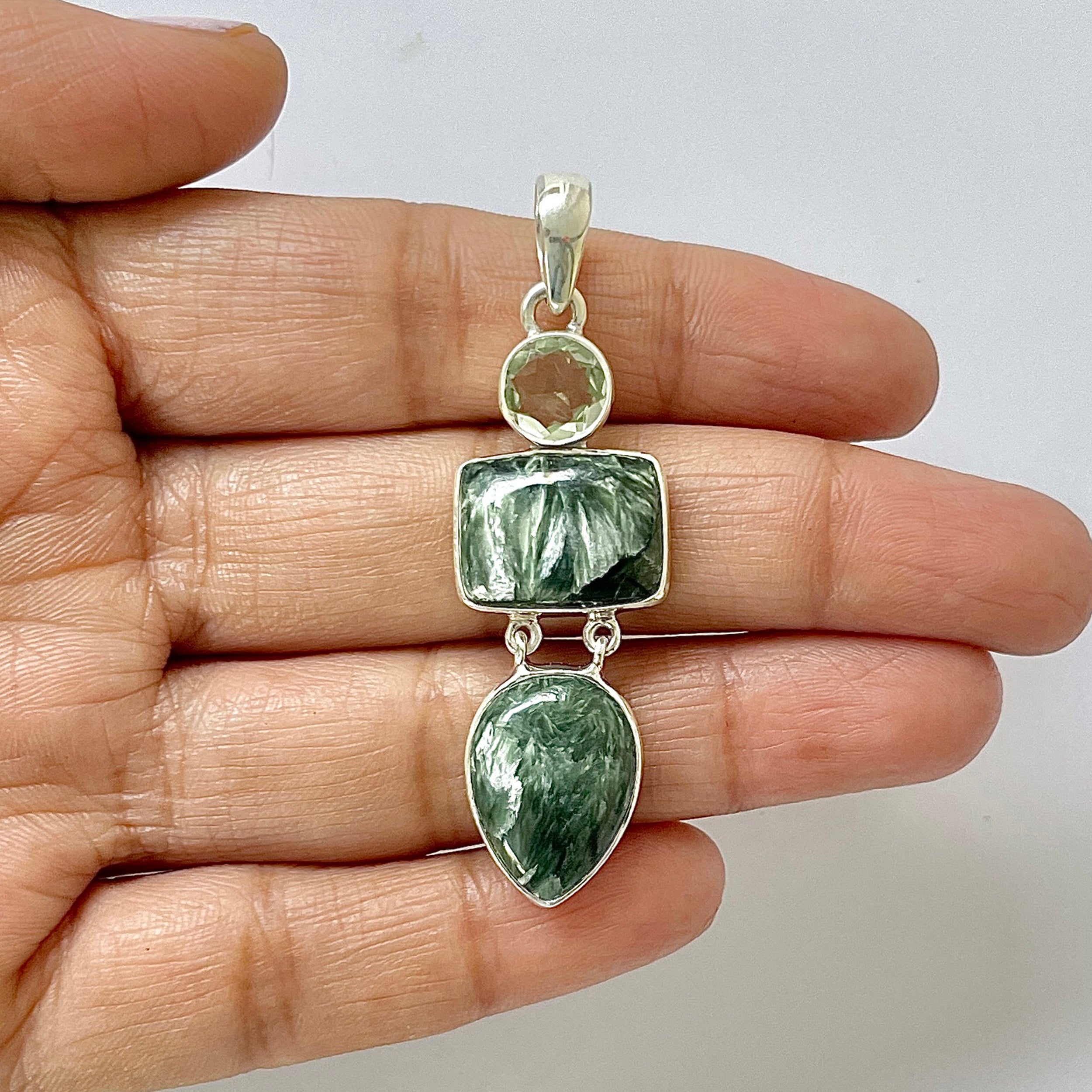 Seraphinite Pendant-(SER-1-53)