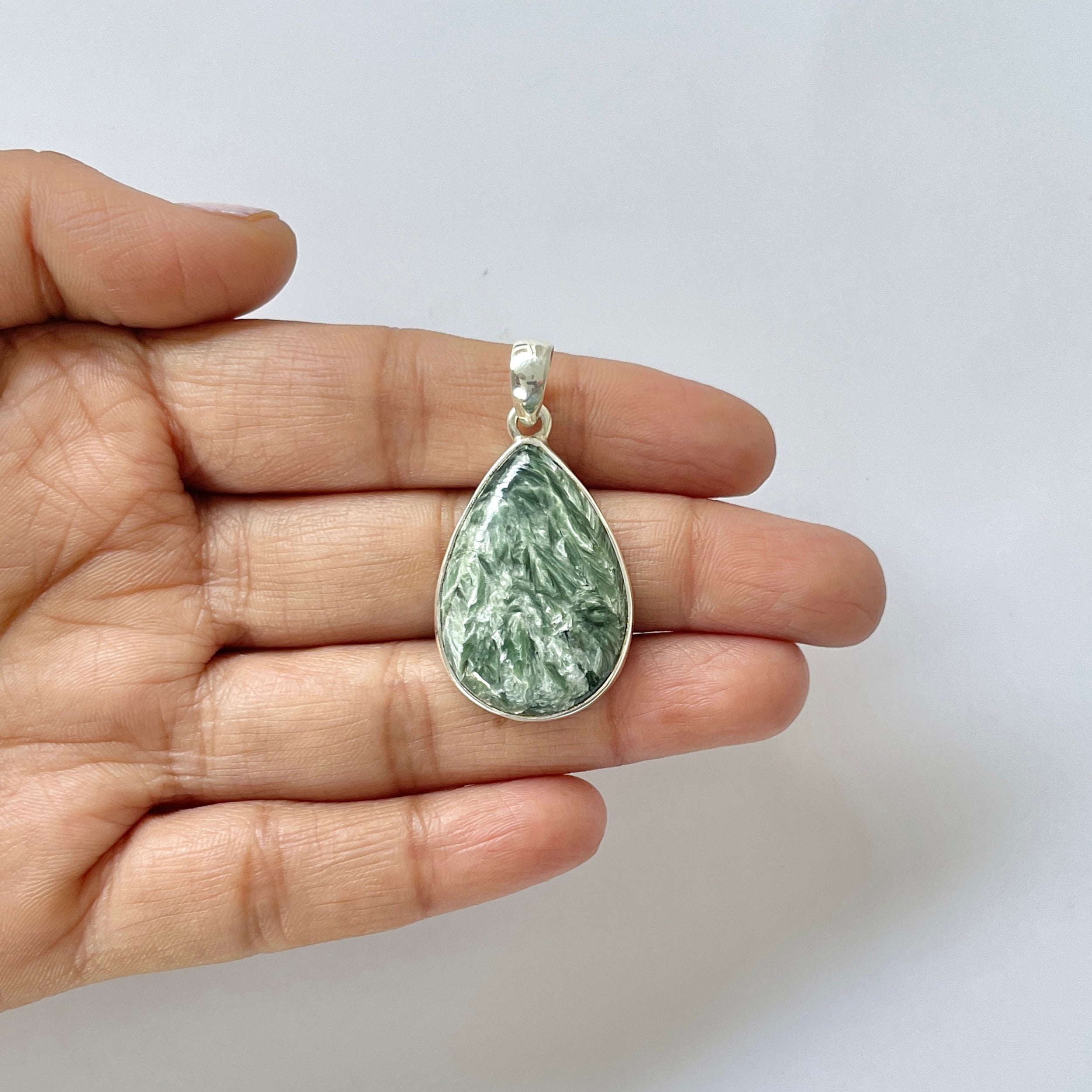 Seraphinite Pendant-(SER-1-55)