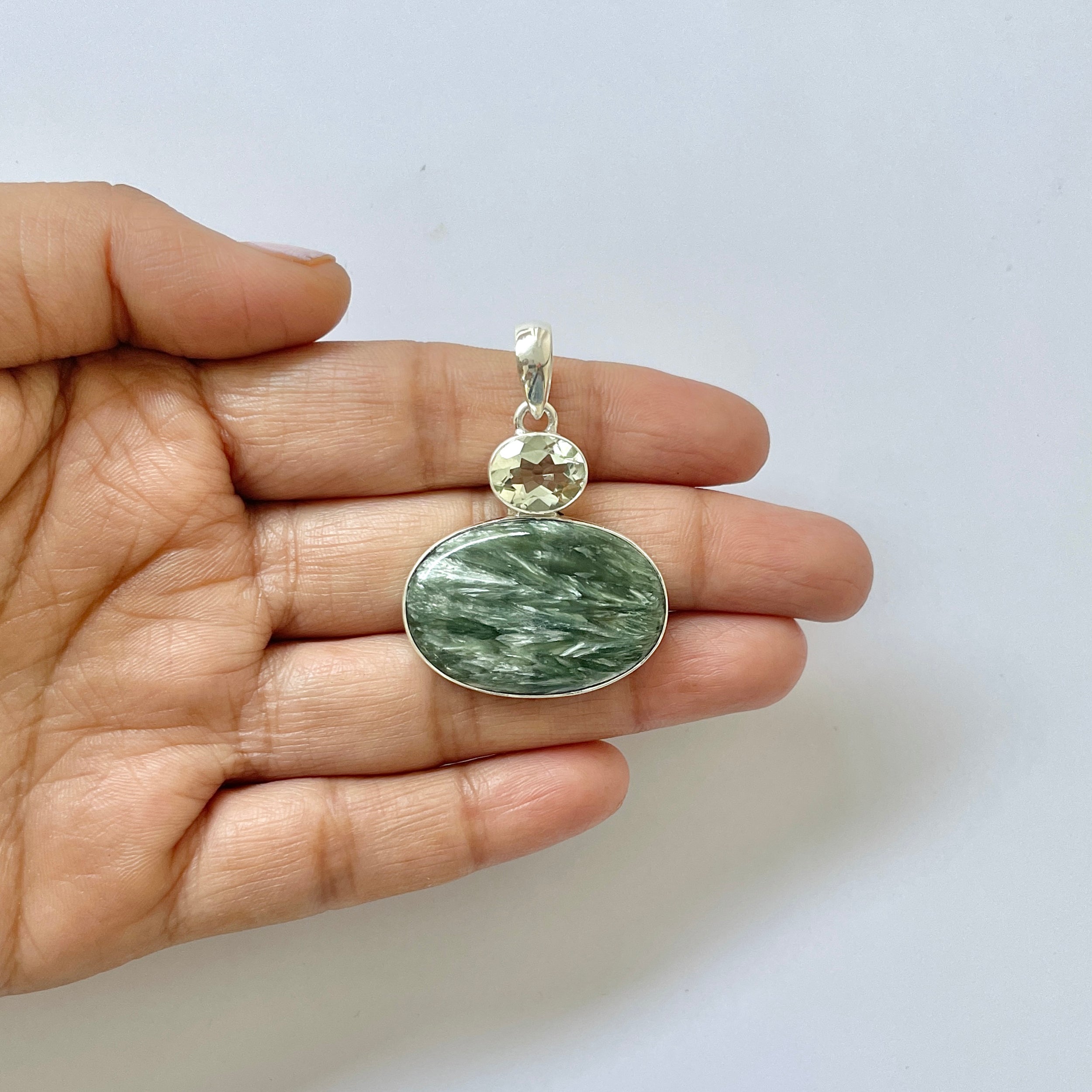 Seraphinite Pendant-(SER-1-56)
